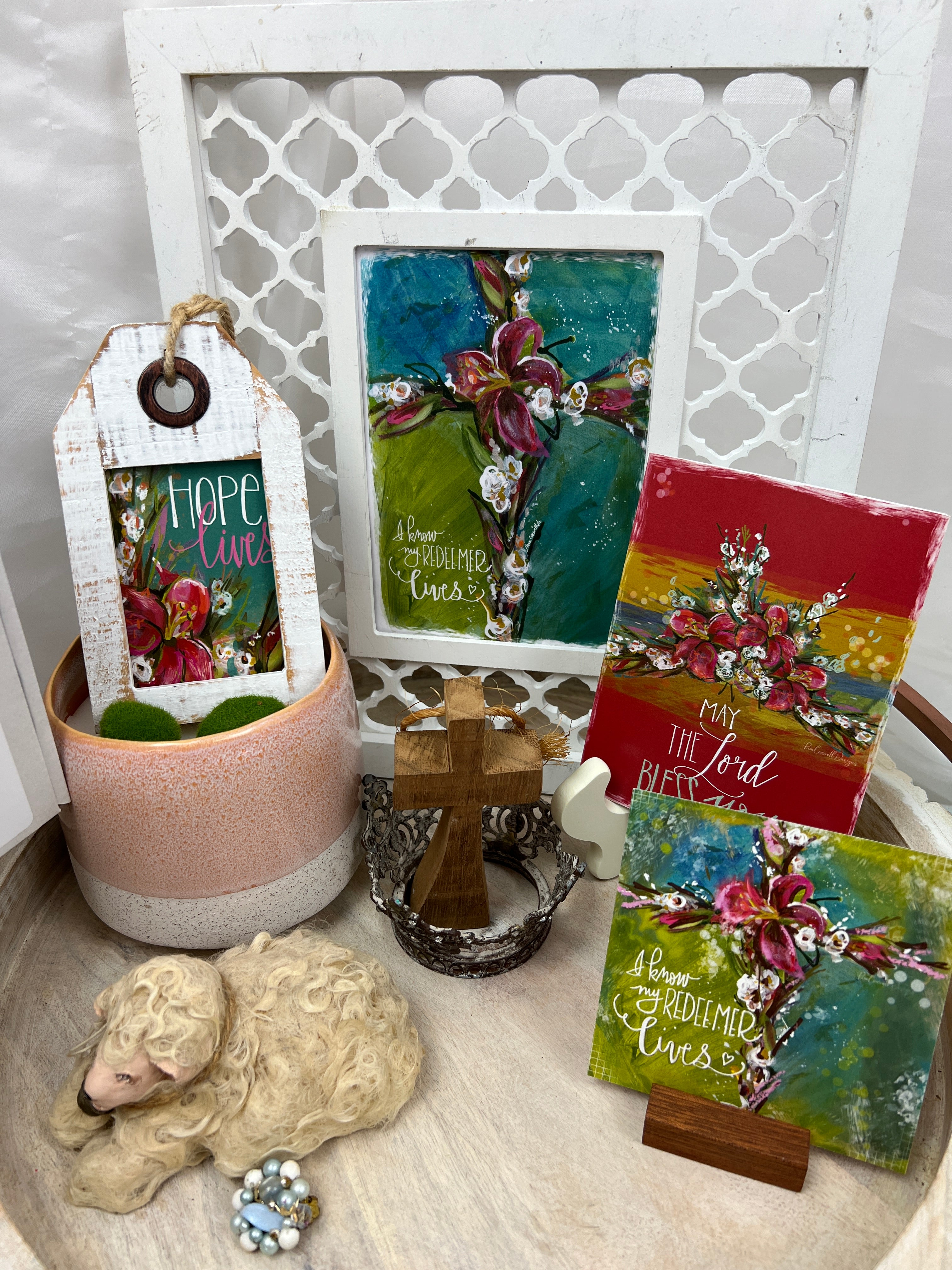 Redeemer Cross Job 19:25 ~  Little & Mini Shareable Sets ~ 2 OPTIONS