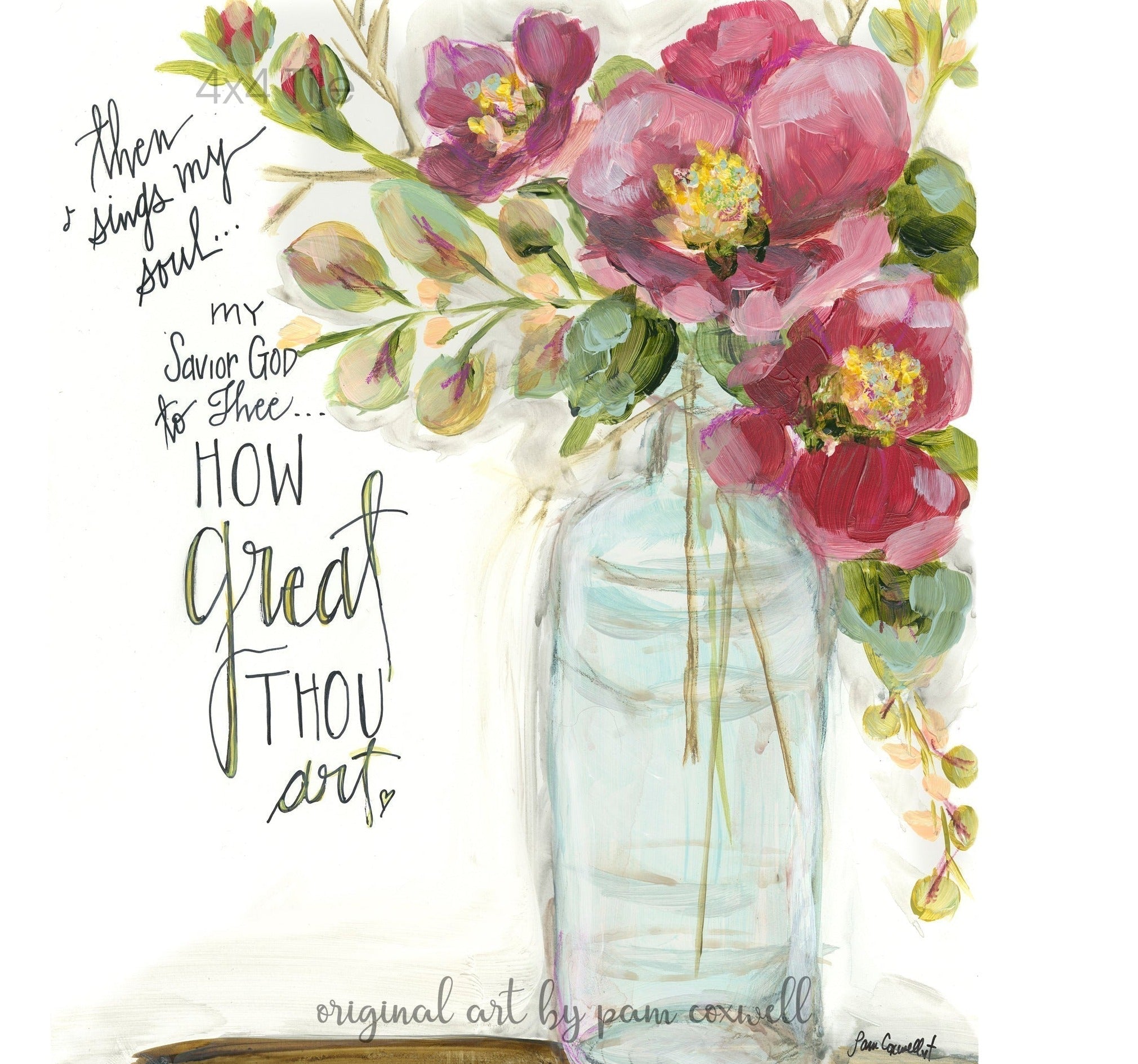 Bottle & Camellia Bloom - Notecards