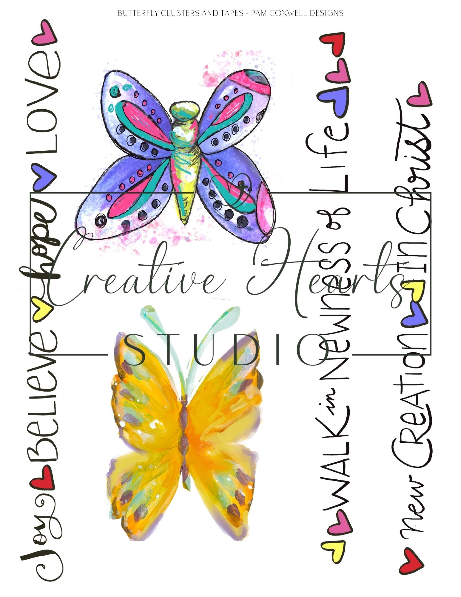 Butterfly Cluster Art Printables