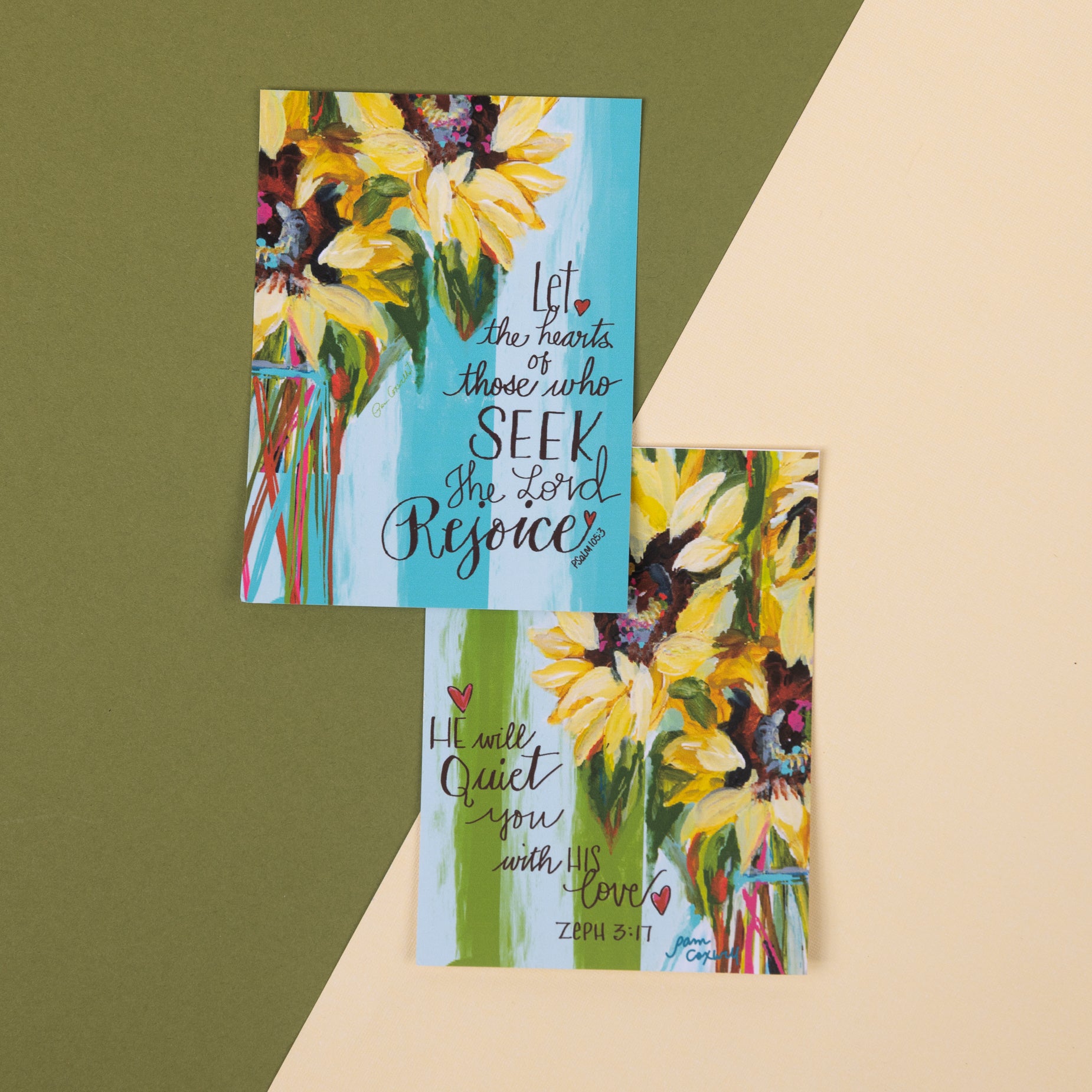 Glory Sunflowers Psalm 105:3 ~ Little & Mini Shareable Sets ~ 2 OPTIONS
