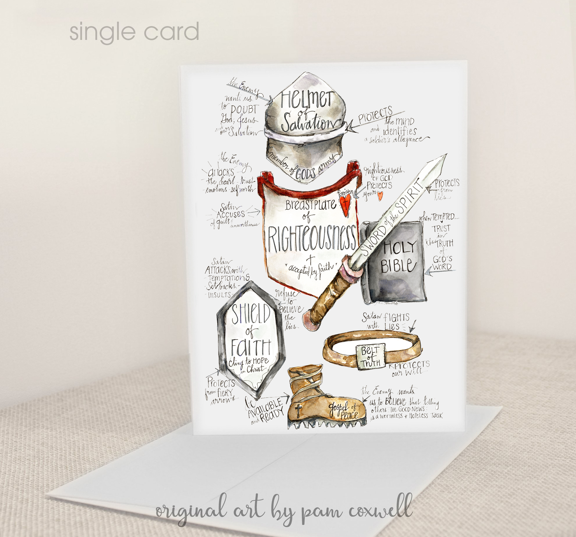 Spiritual Armor Notecards