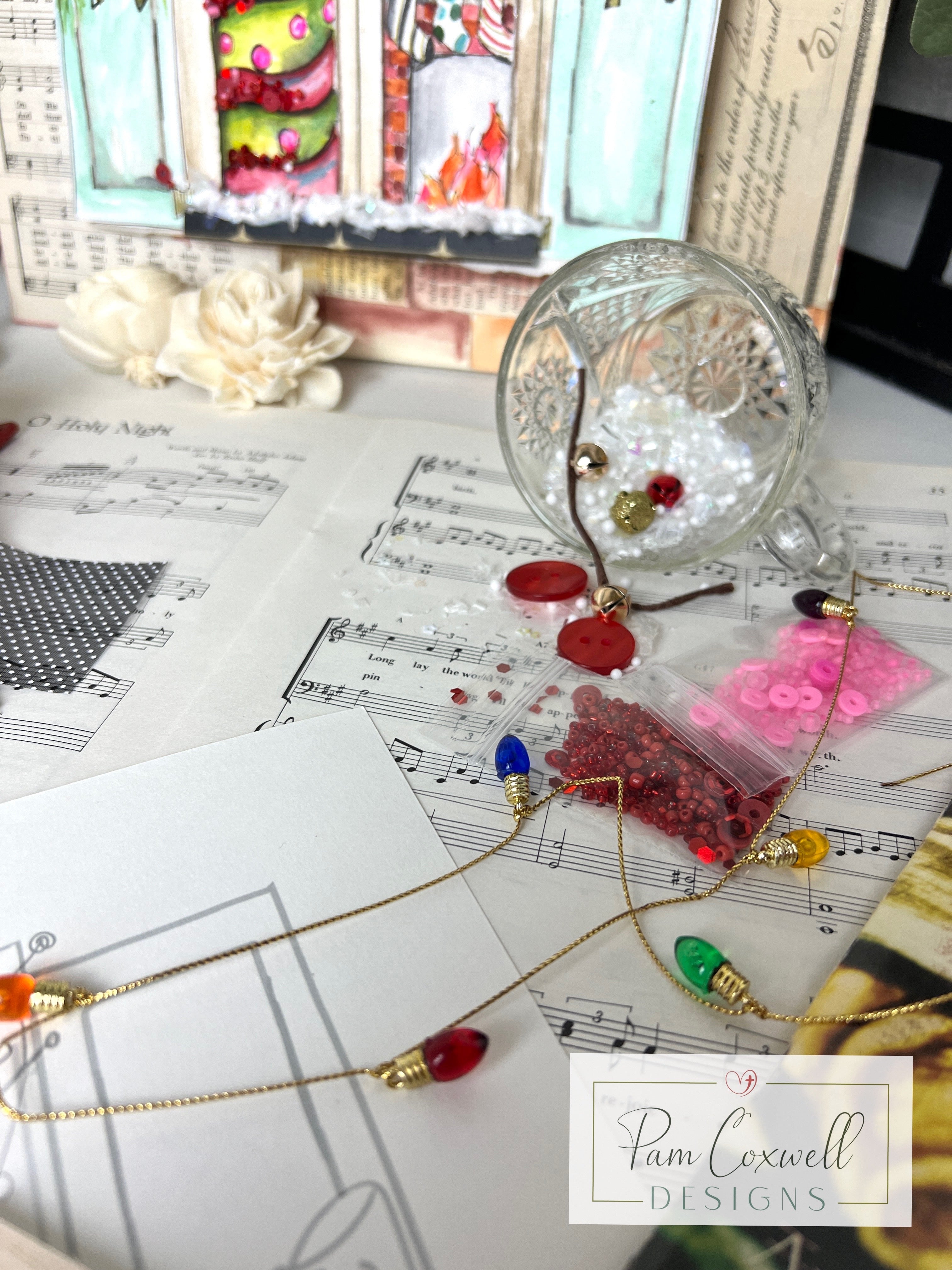 Interchangeable Painted Window Project Kit ~ CHRISTMAS Design