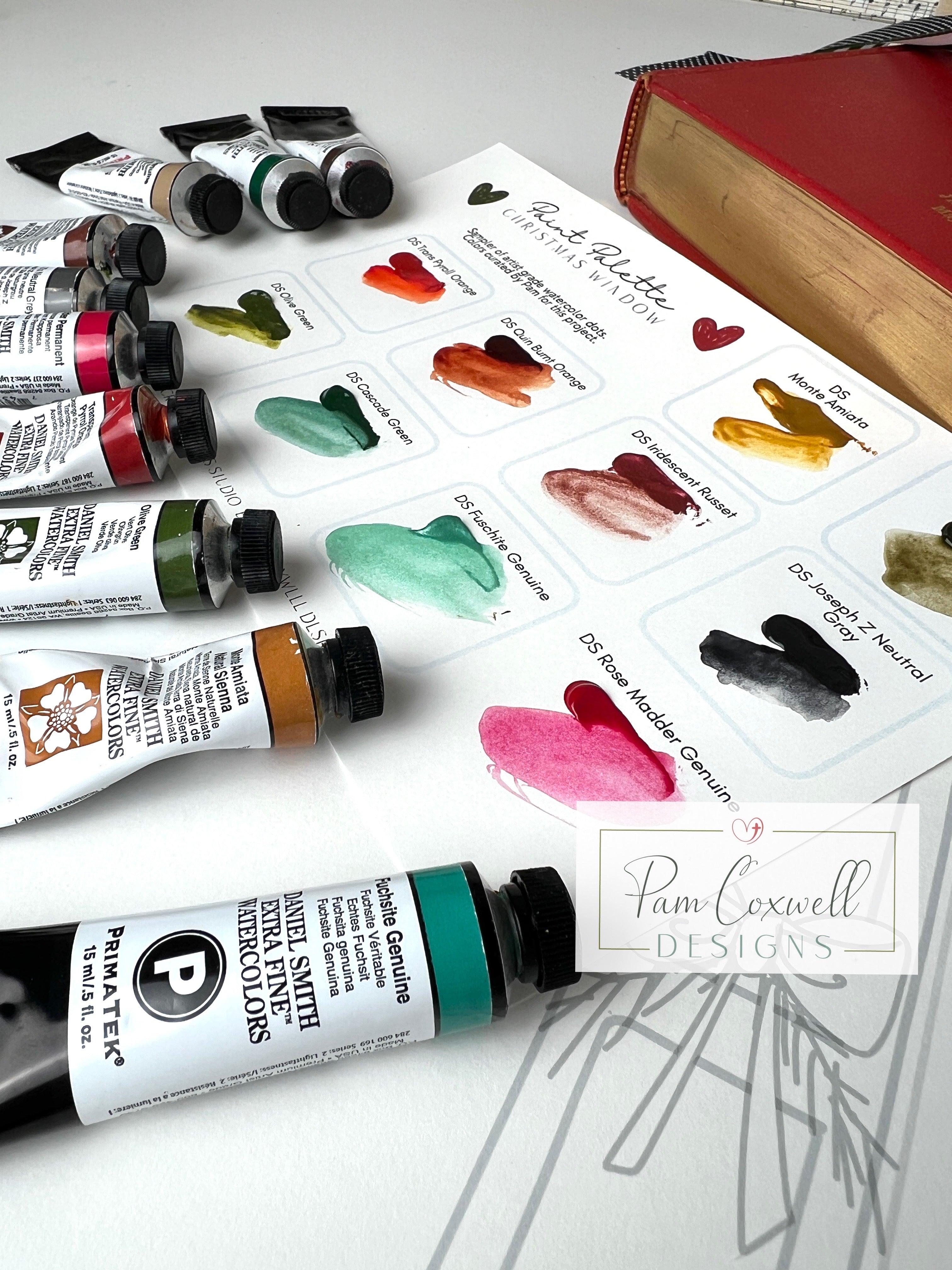 Interchangeable Painted Window Project Kit ~ CHRISTMAS Design