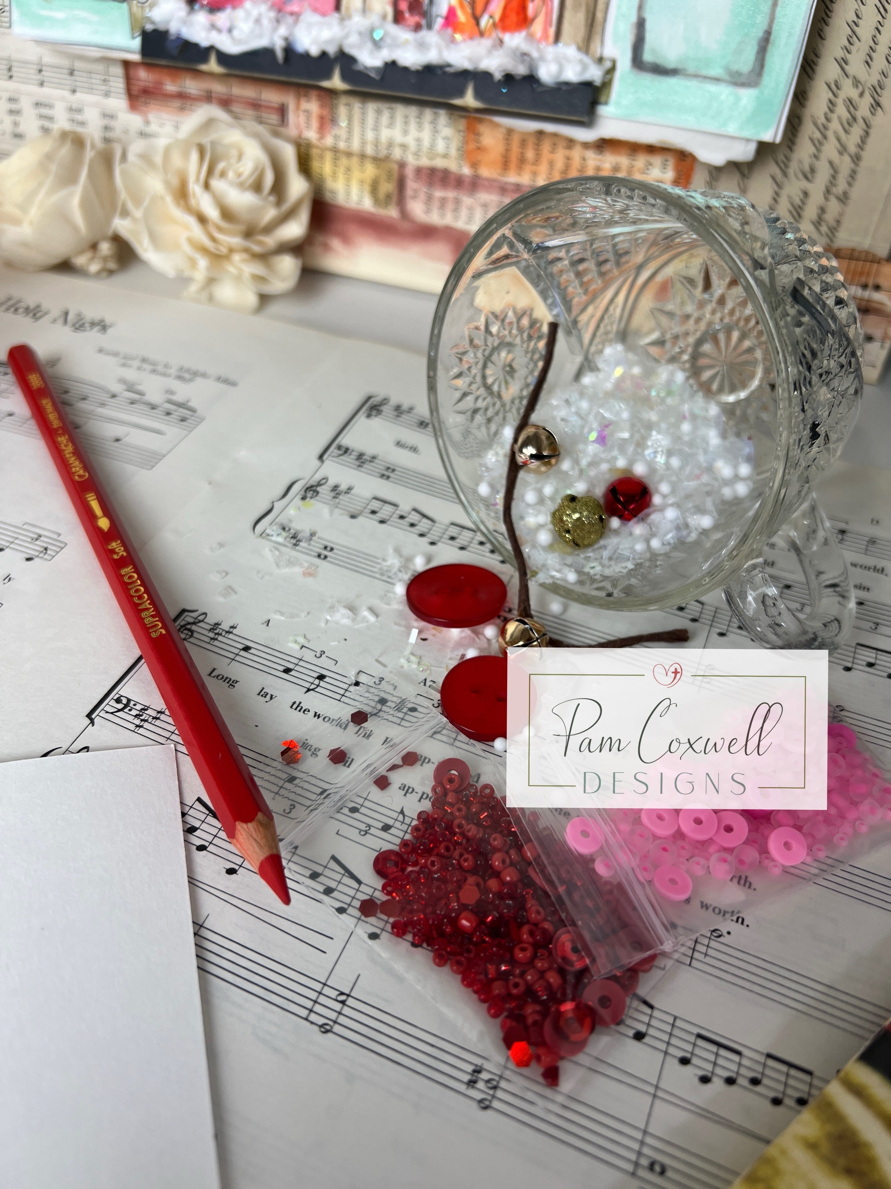 Interchangeable Painted Window Project Kit ~ CHRISTMAS Design