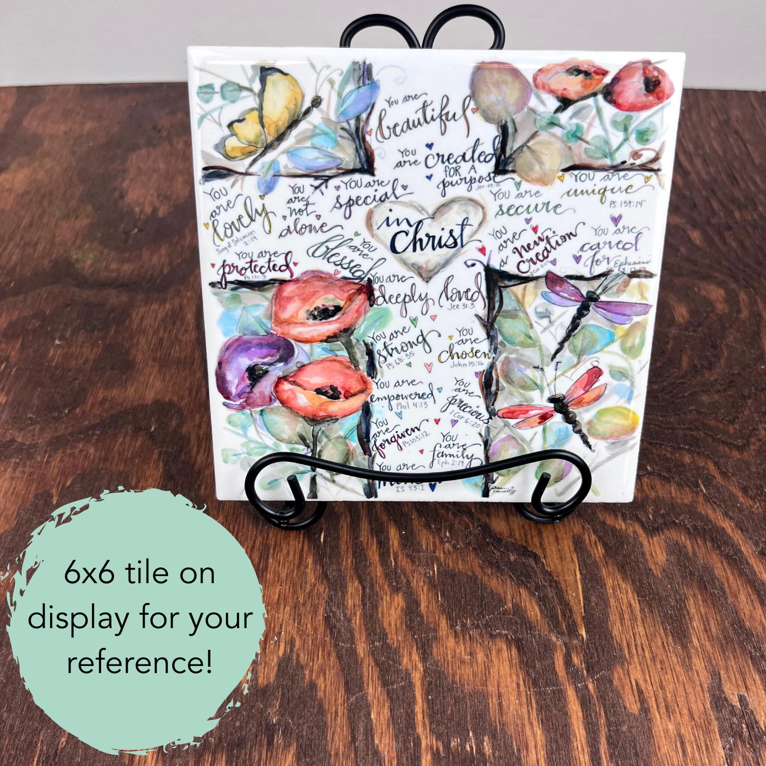 Black Scroll Metal Easel - Larger size