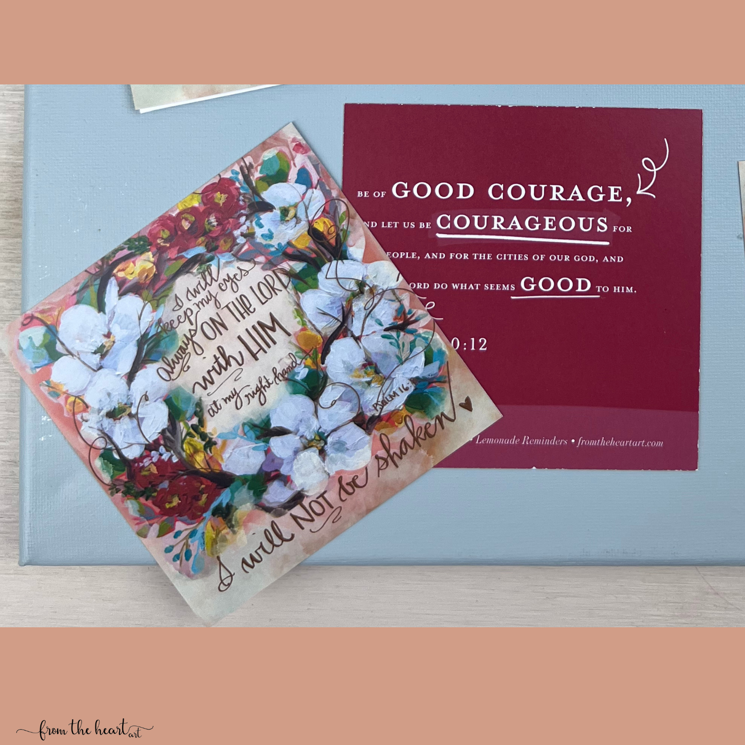 Will Not Be Shaken Wreath Psalm 16:8 ~  Little & Mini Shareable Sets ~ 2 OPTIONS