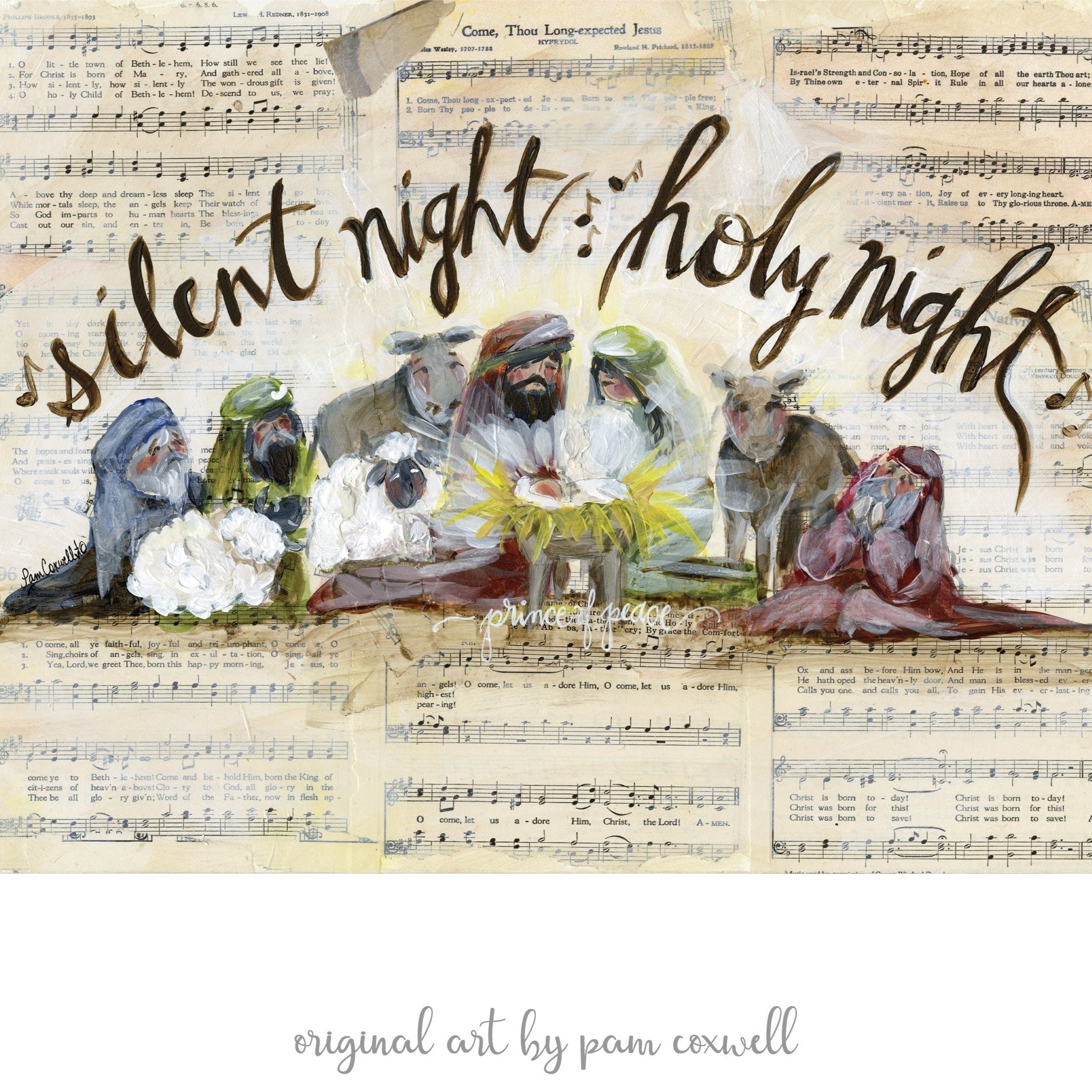 Christmas Hymnal Nativity - Prints