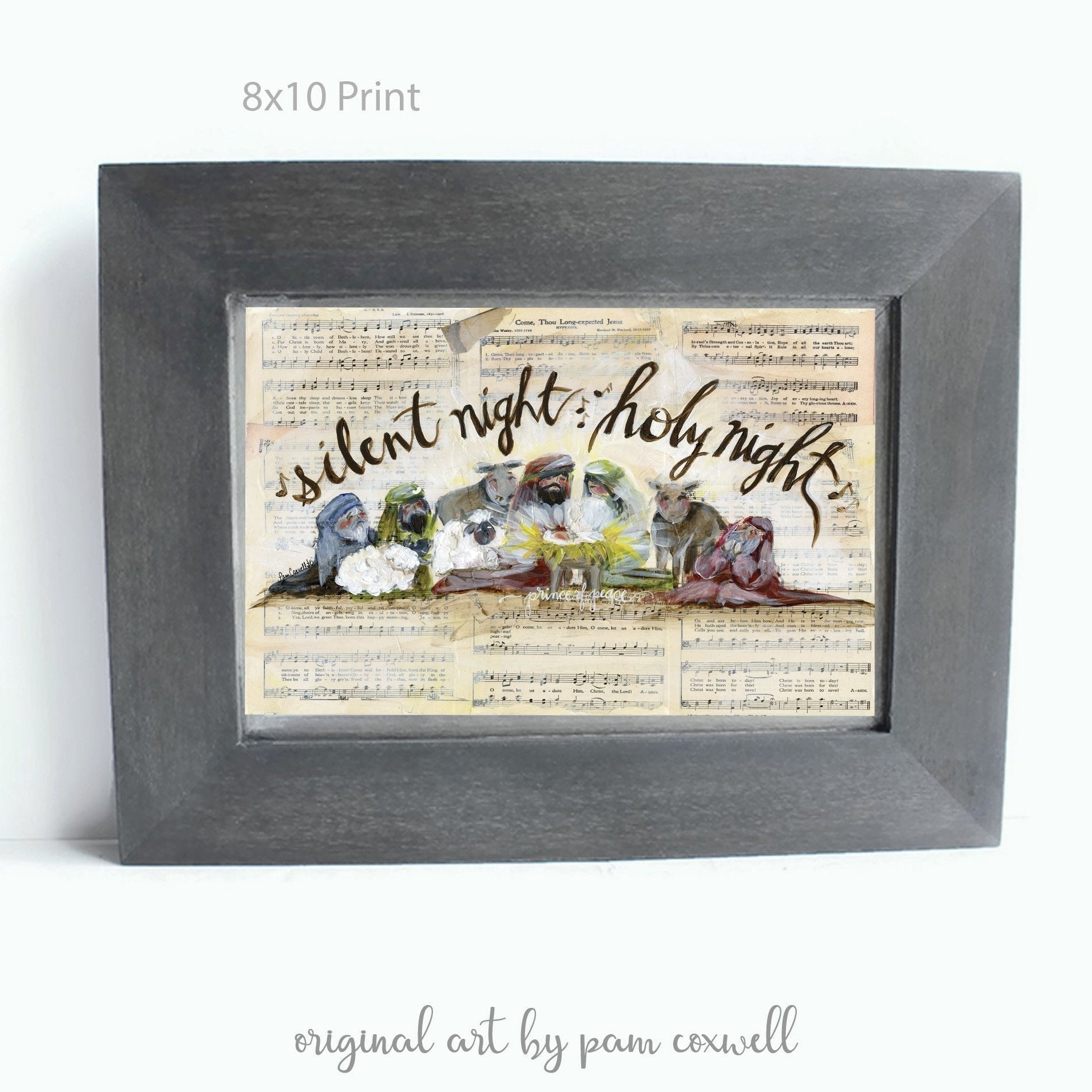 Christmas Hymnal Nativity - Prints