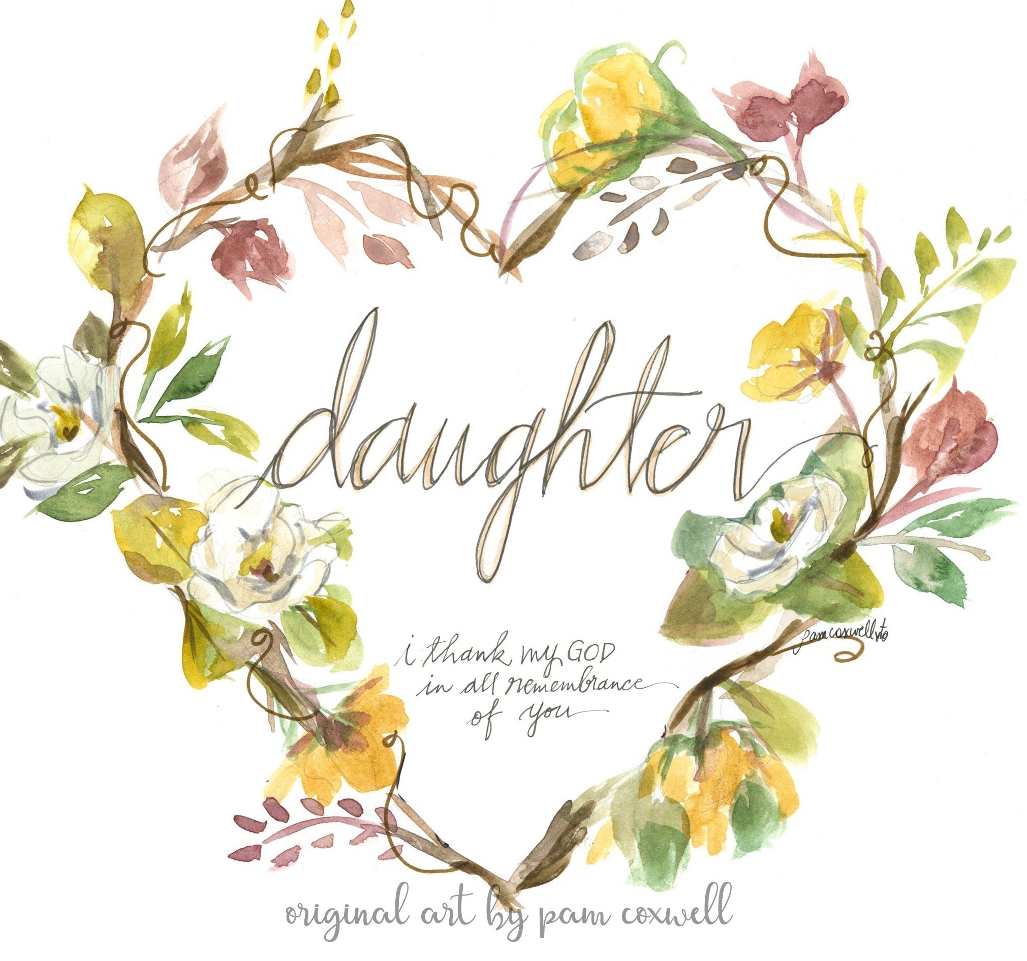 Daughter Heart Notecards