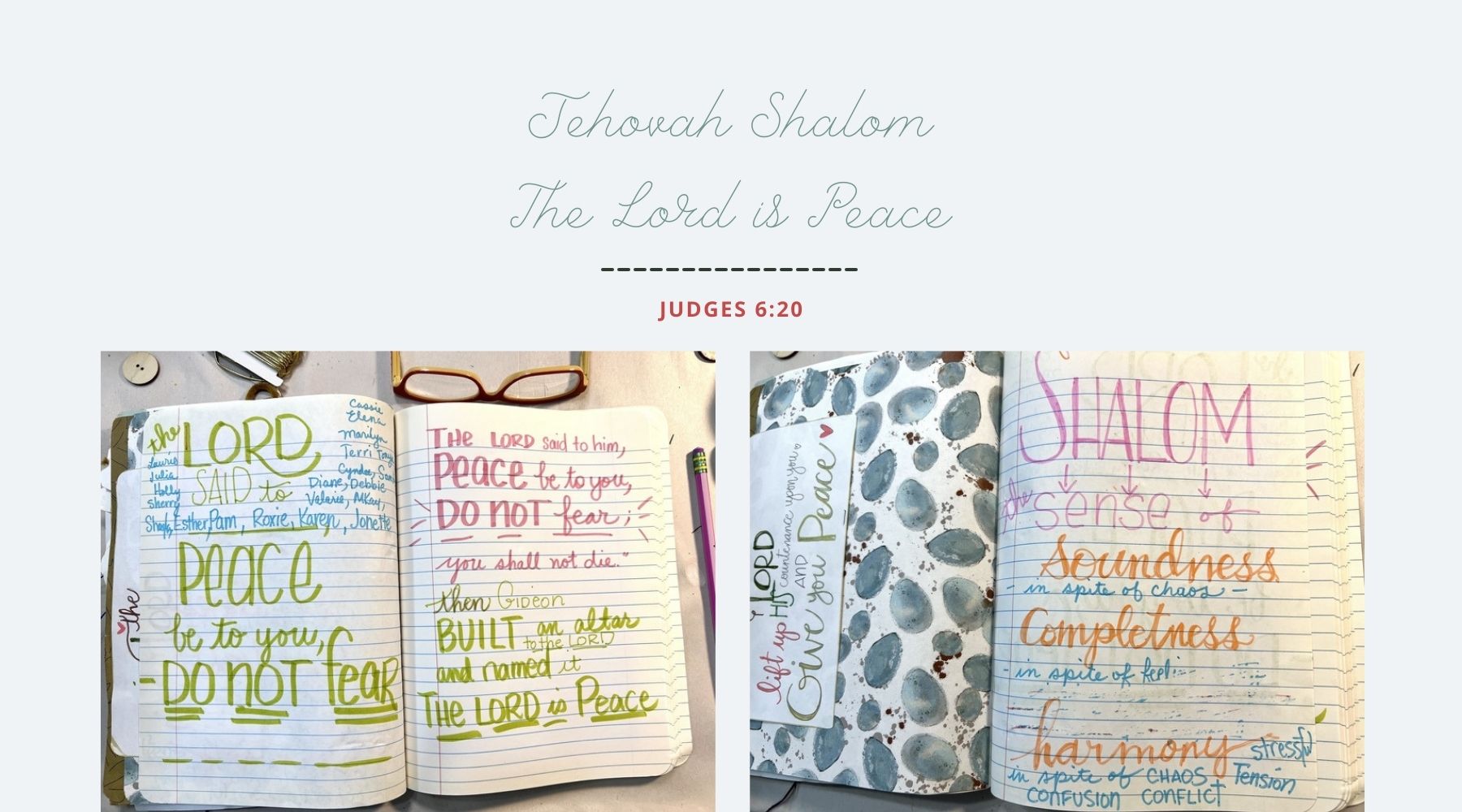 Jehovah Shalom - The Lord is Peace