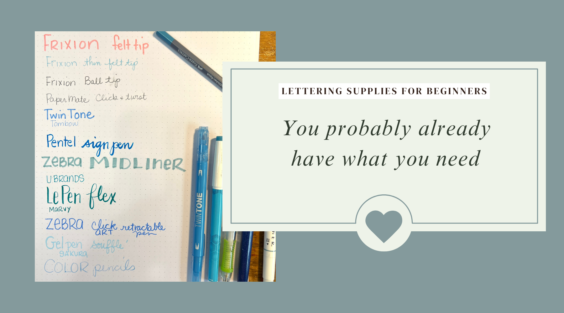 Lettering Supplies for Beginners