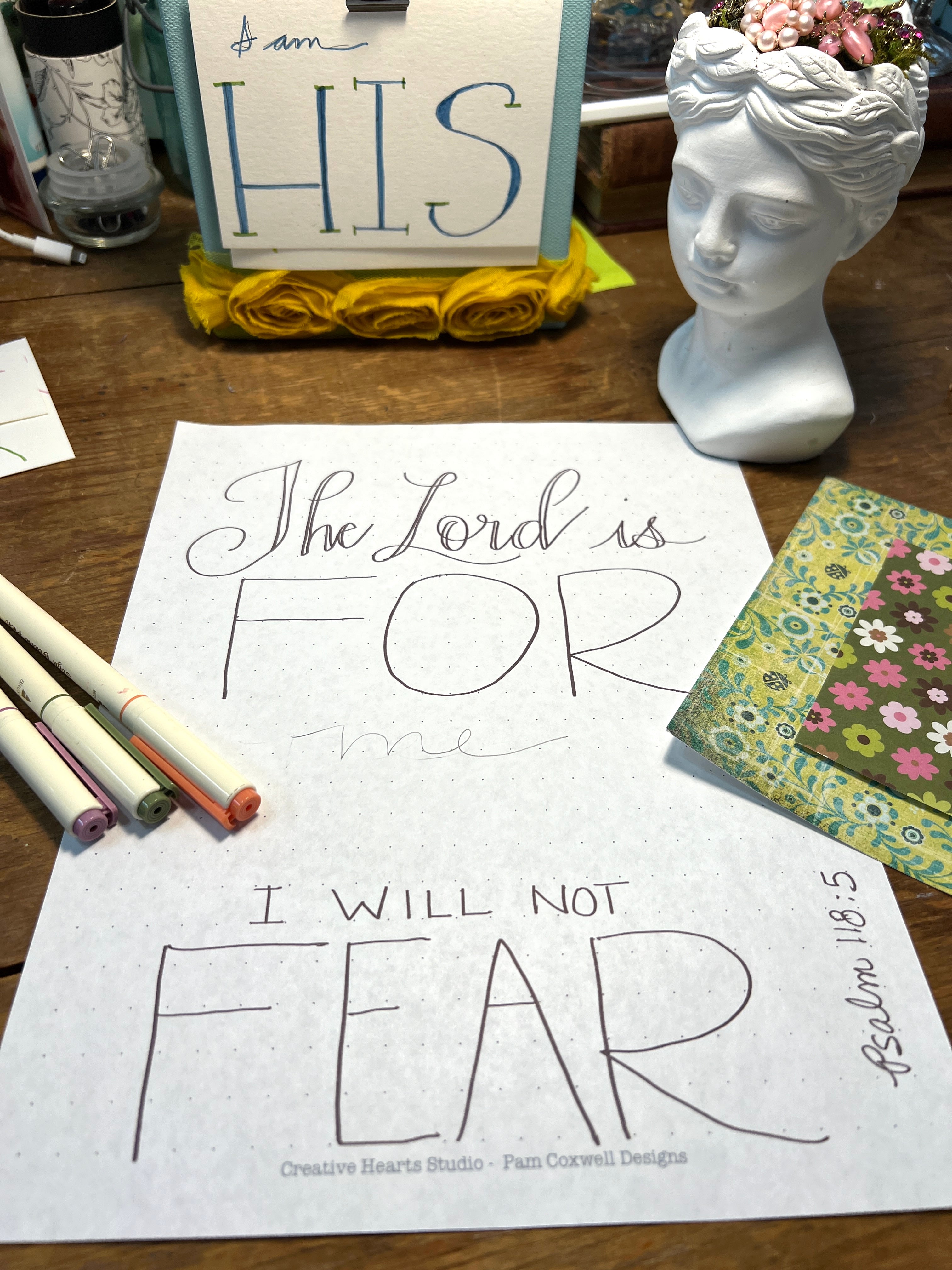 FEAR NOT...Writing it on your heart