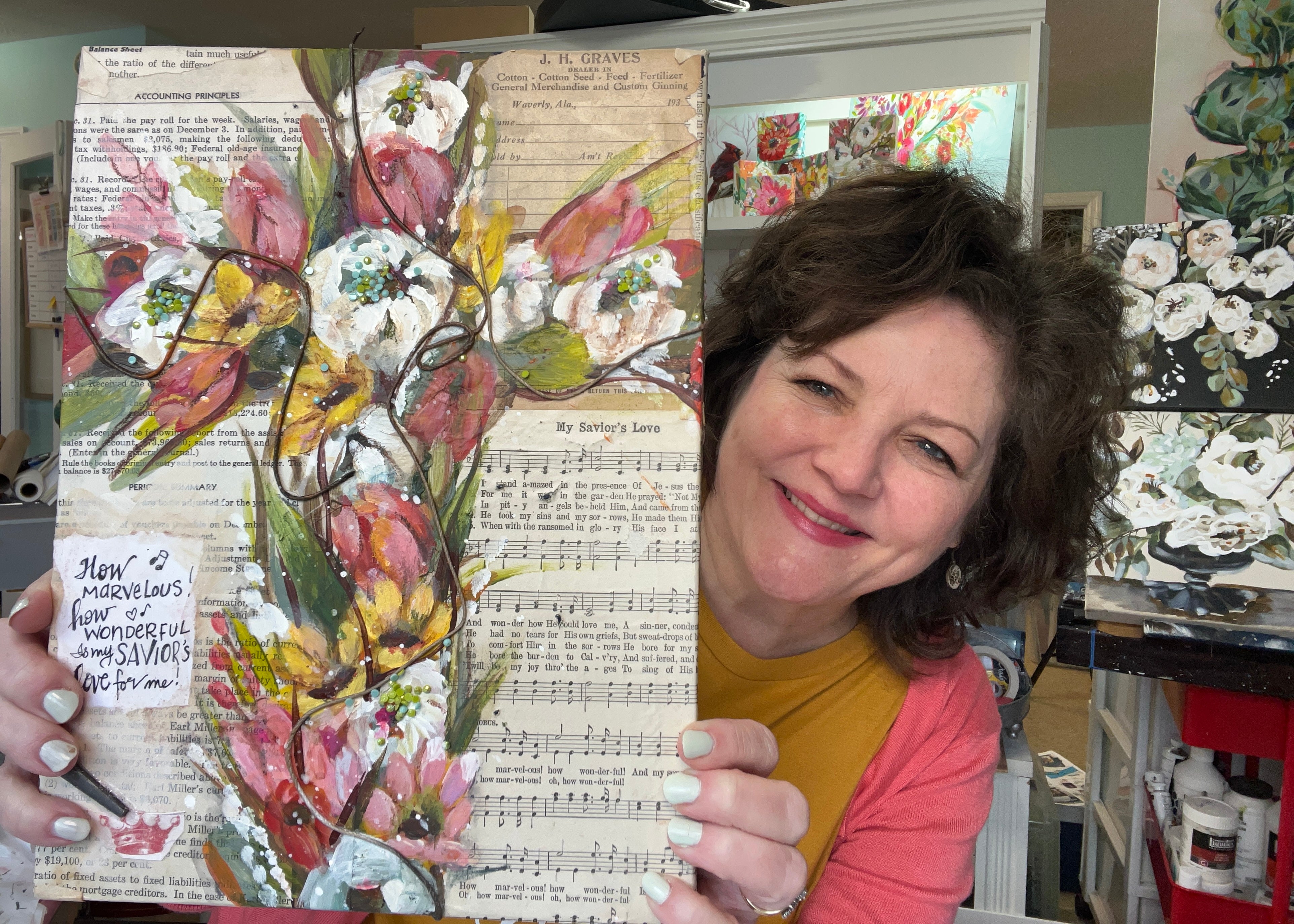 Workshop: Floral Hymnal Cross