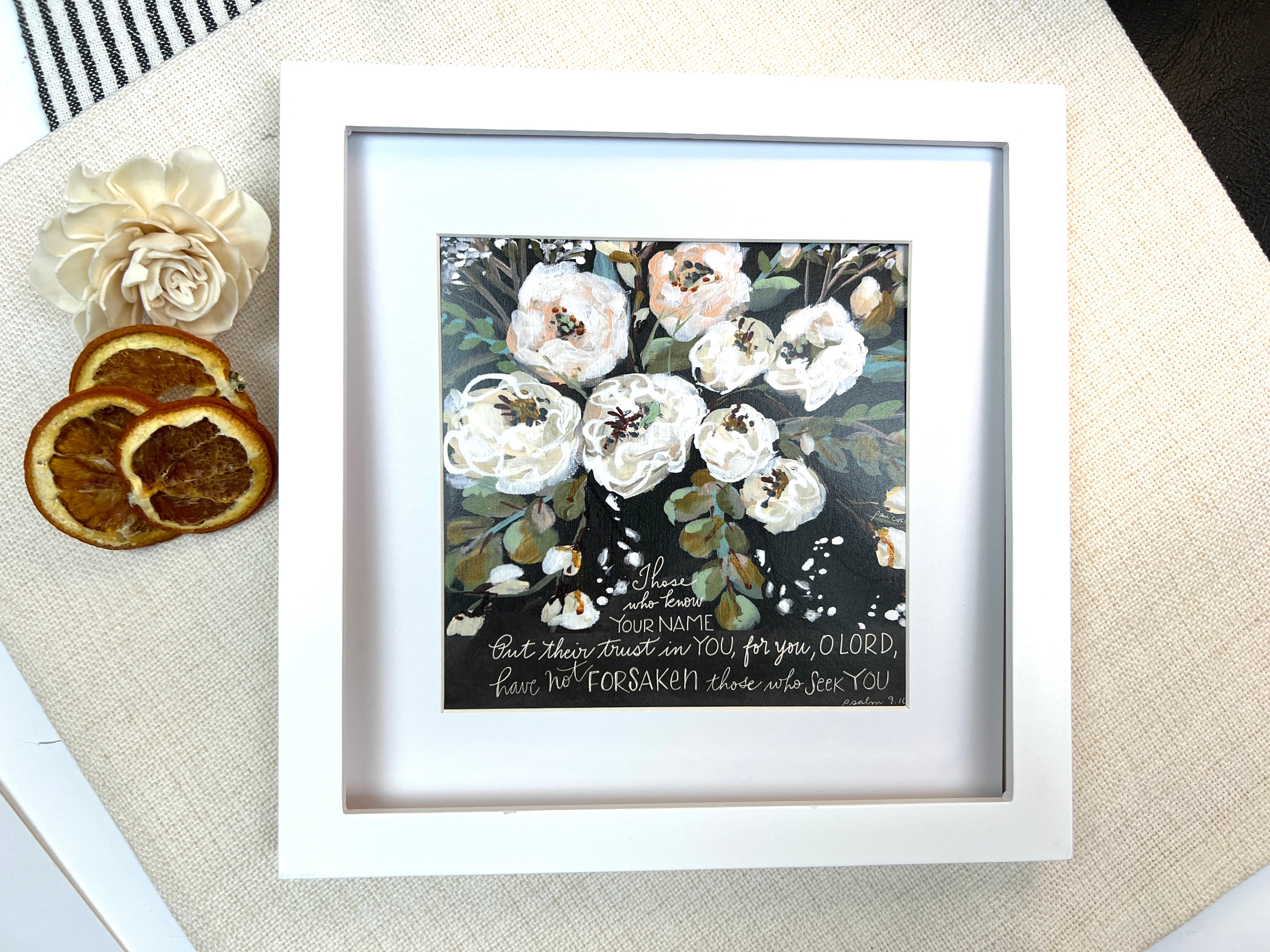 8x8 White Picture Frame