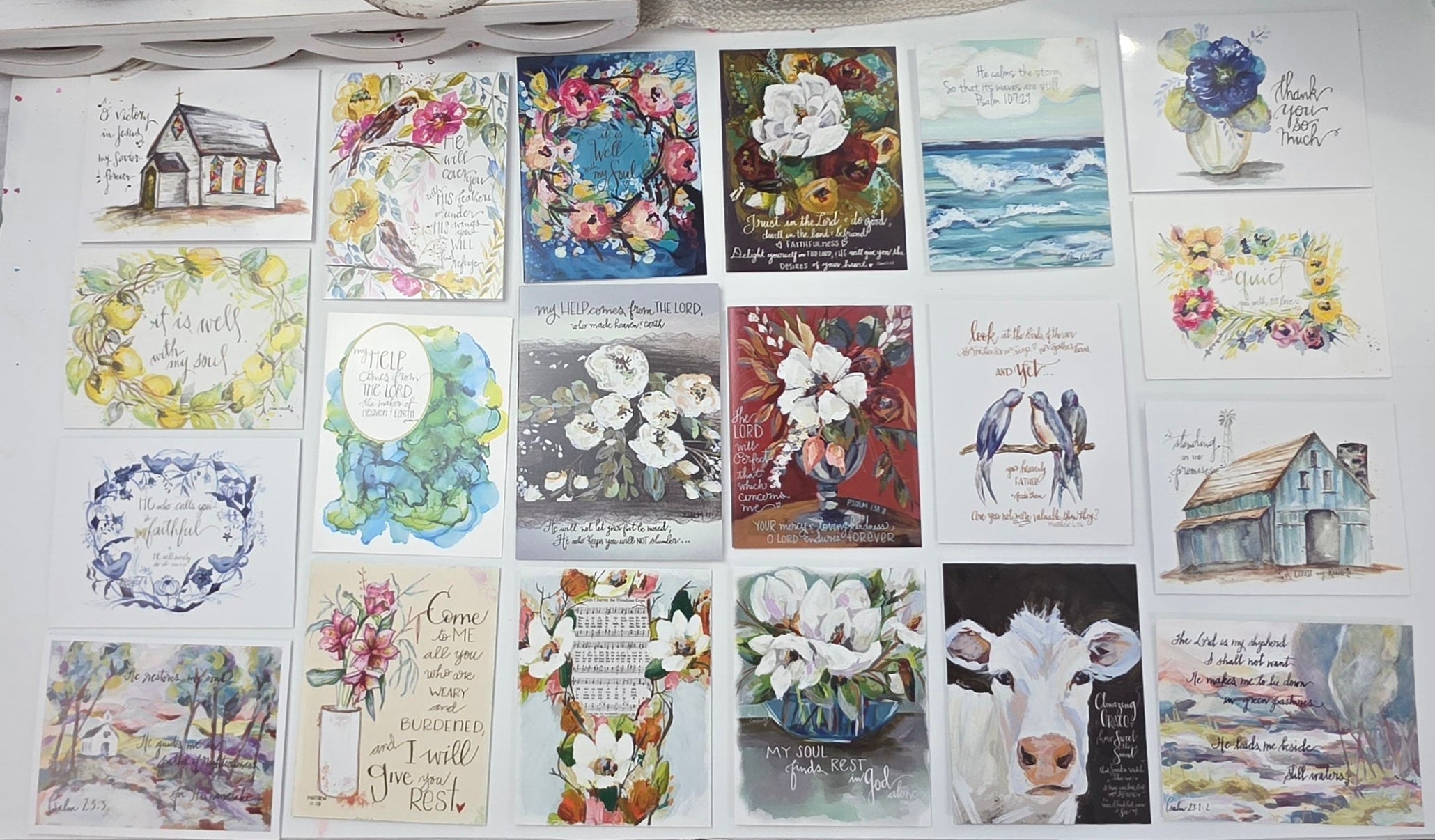 Mystery Notecard Bundles for Journaling. -Bible Tip Ins - Mailing