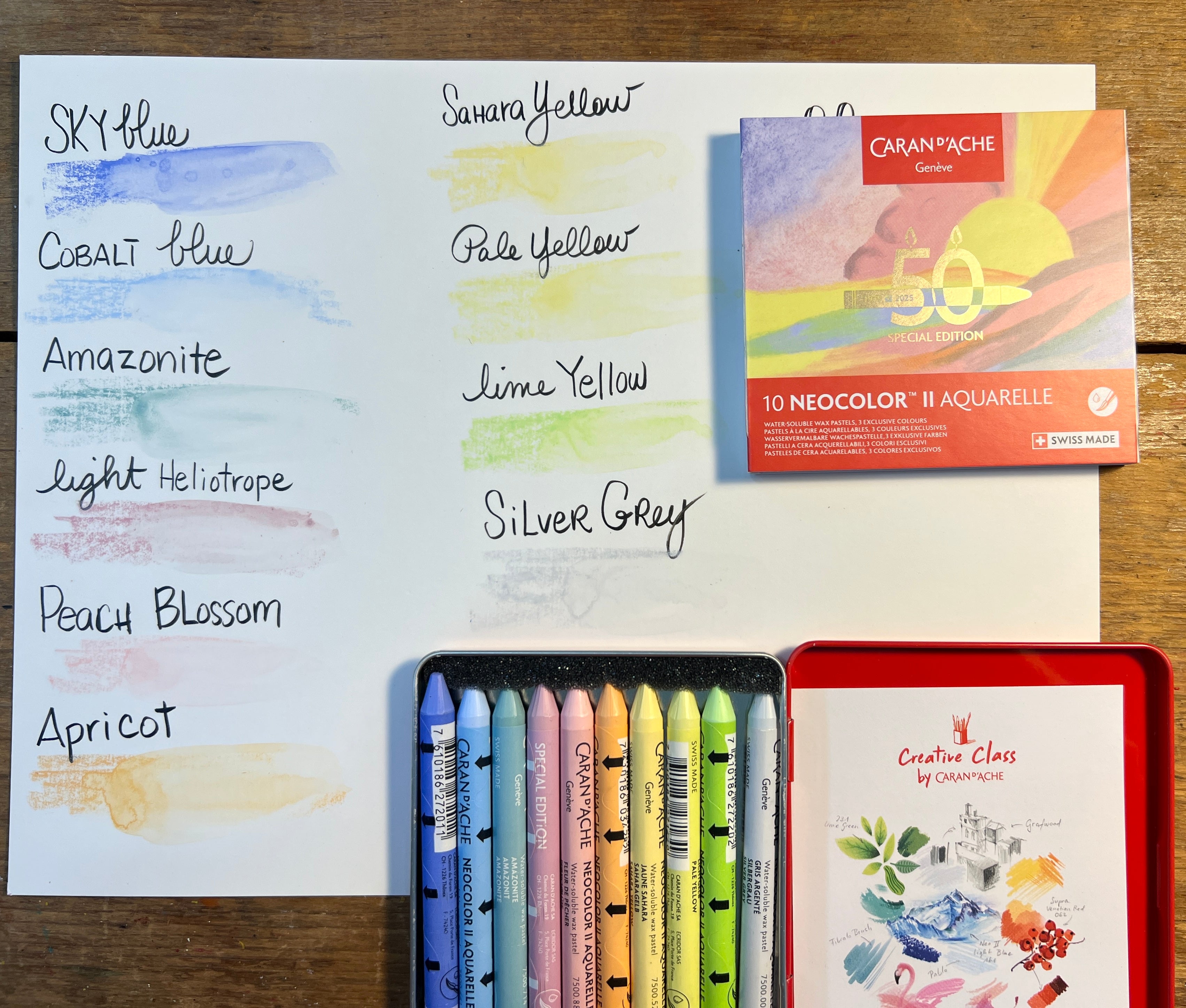 NeoColor II ANNIVERSARY EDITION- PASTEL SET : Water-soluble Crayons
