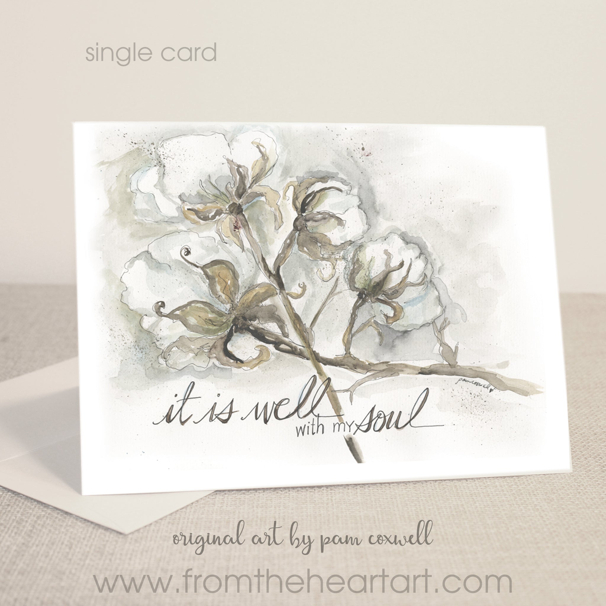 Cotton Boll Notecards
