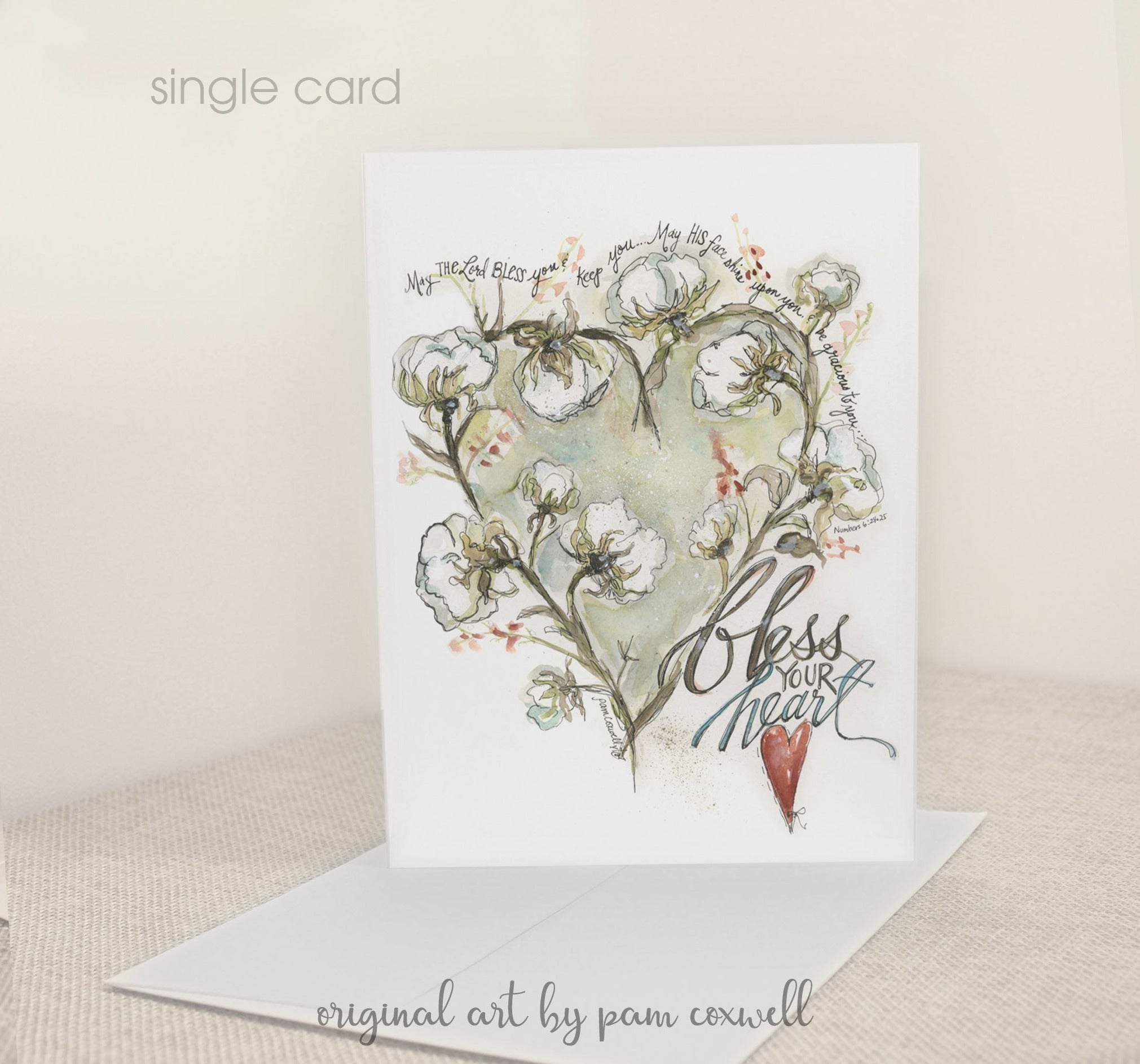 Cotton Heart - Notecards