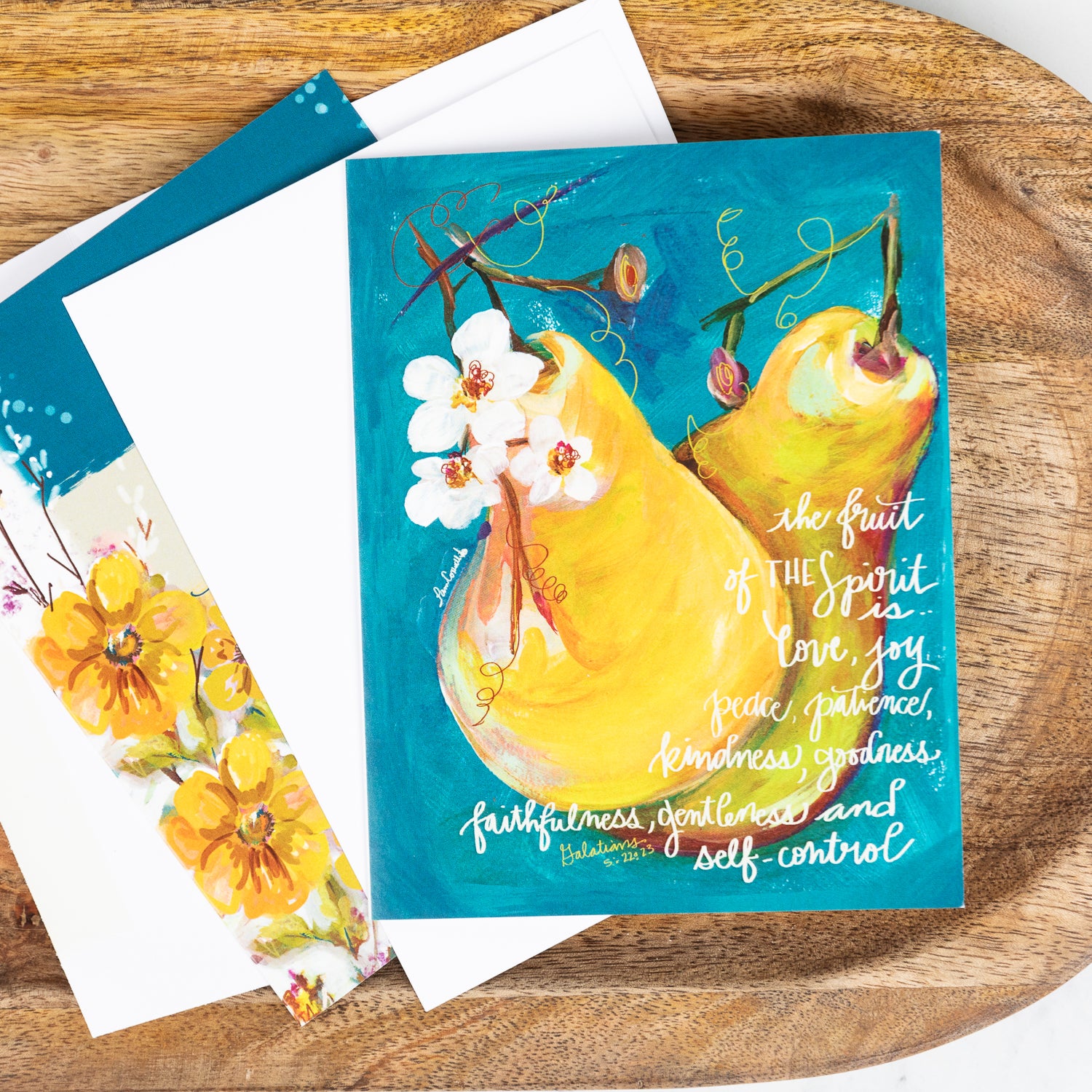 "Fruit of the Spirit" Galatians 5:22 - Notecards - Sets of 4