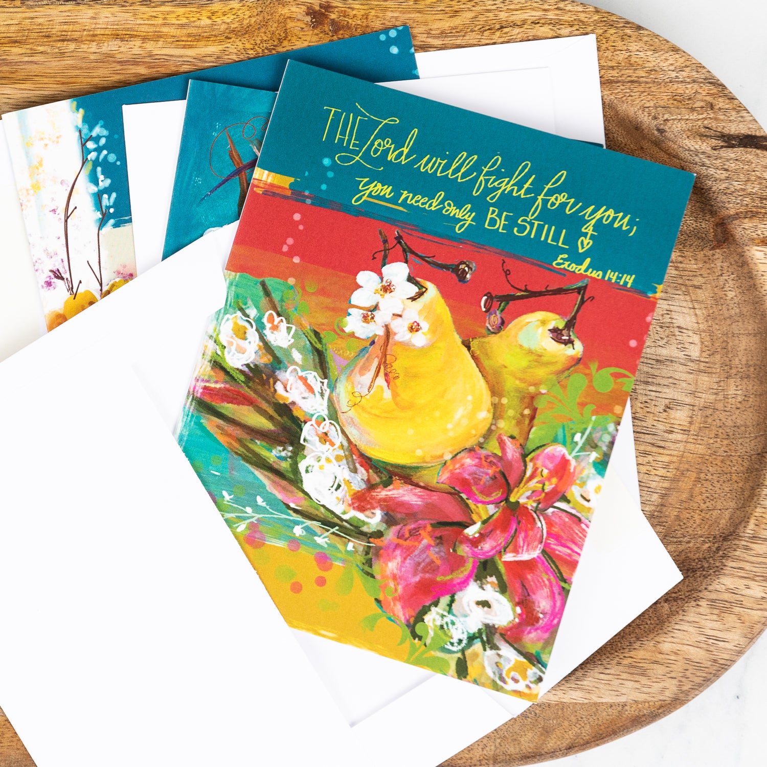 "Fruit of the Spirit" Galatians 5:22 - Notecards - Sets of 4