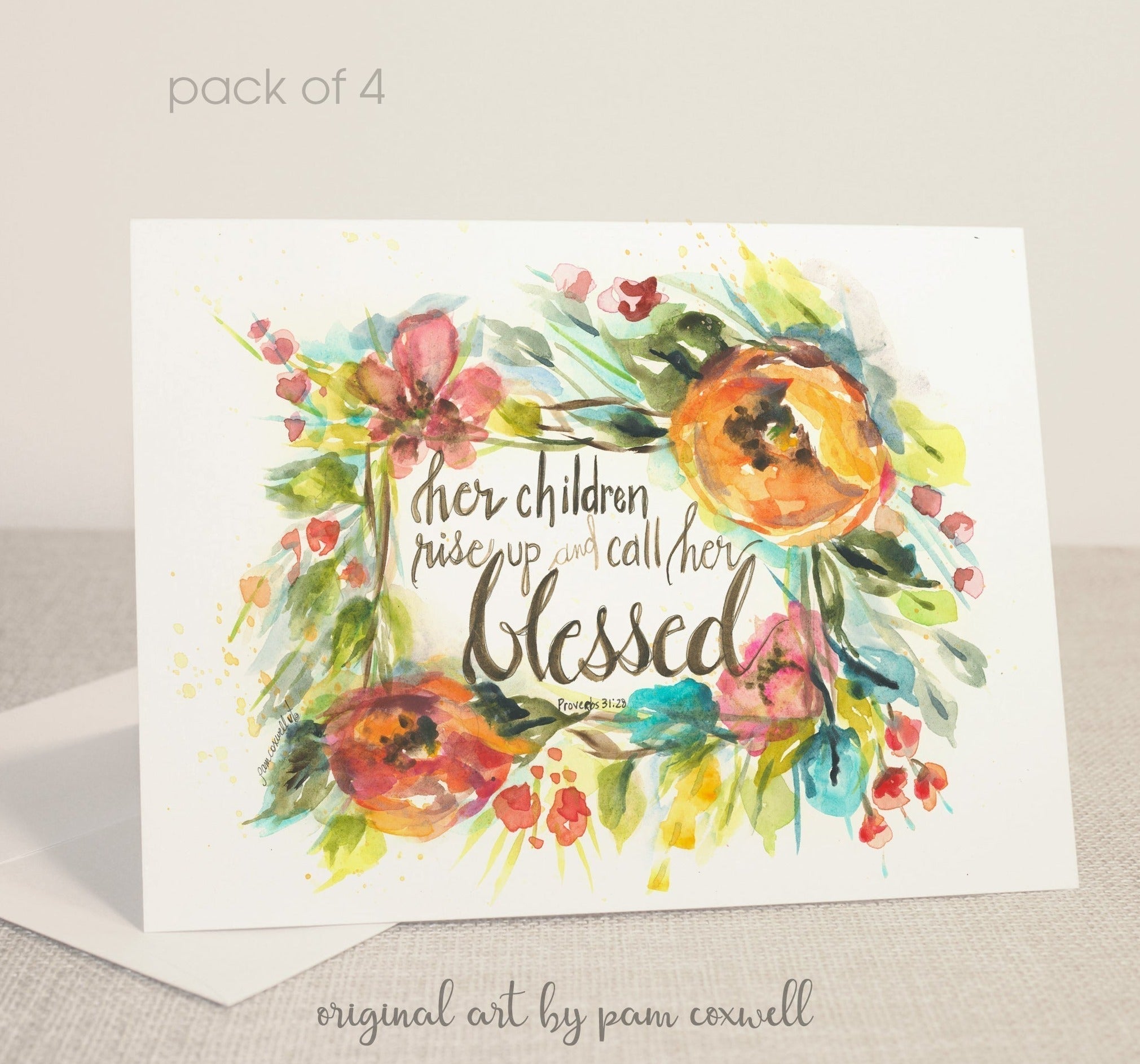 Her Children Wreath - Notecards