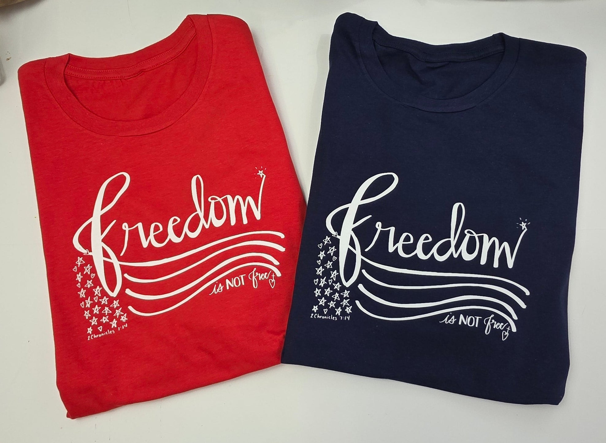 [PRE-ORDER] Freedom Isn't Free T-Shirts in Navy or Red
