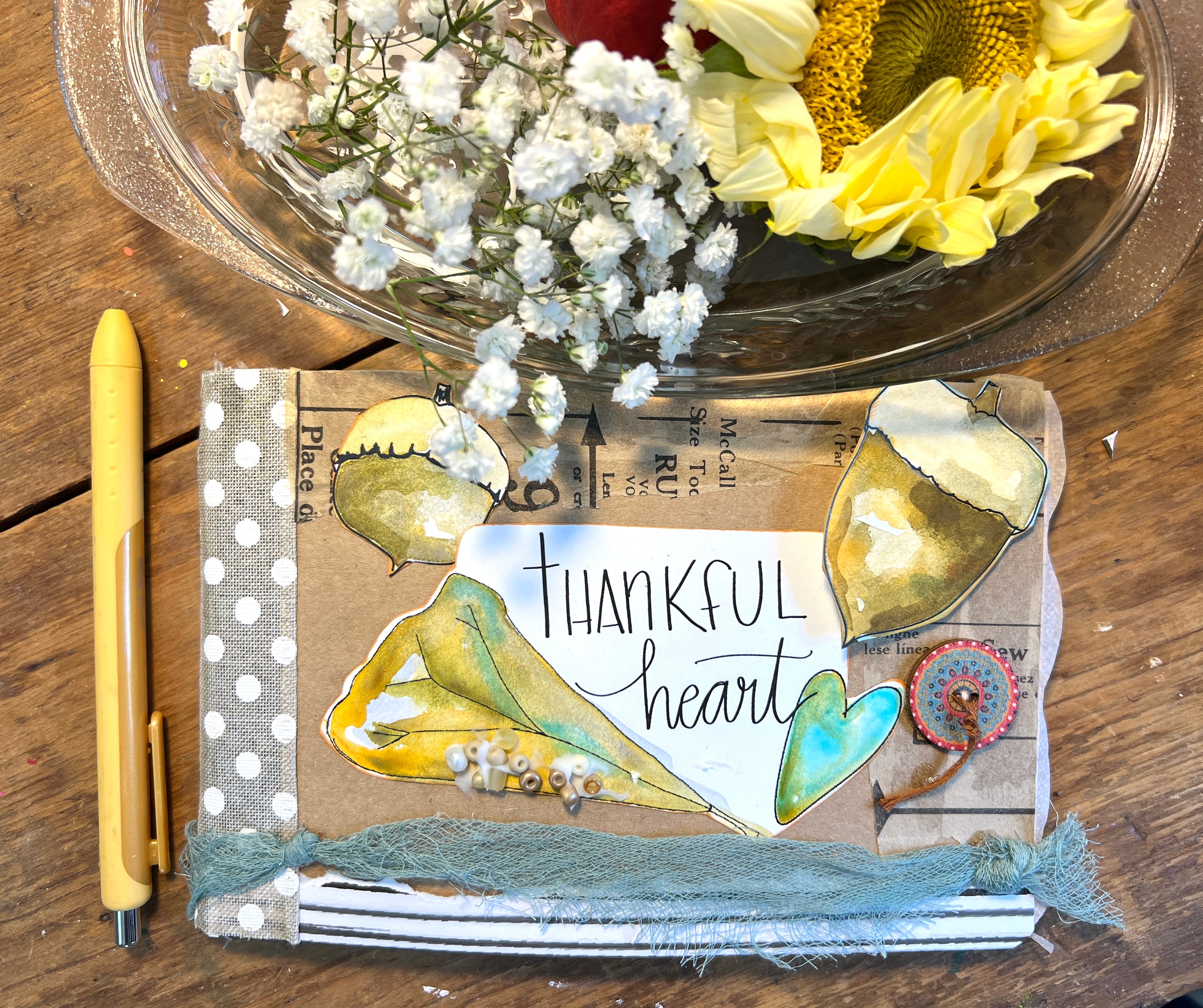 Bee Thankful Mini Journal Kit