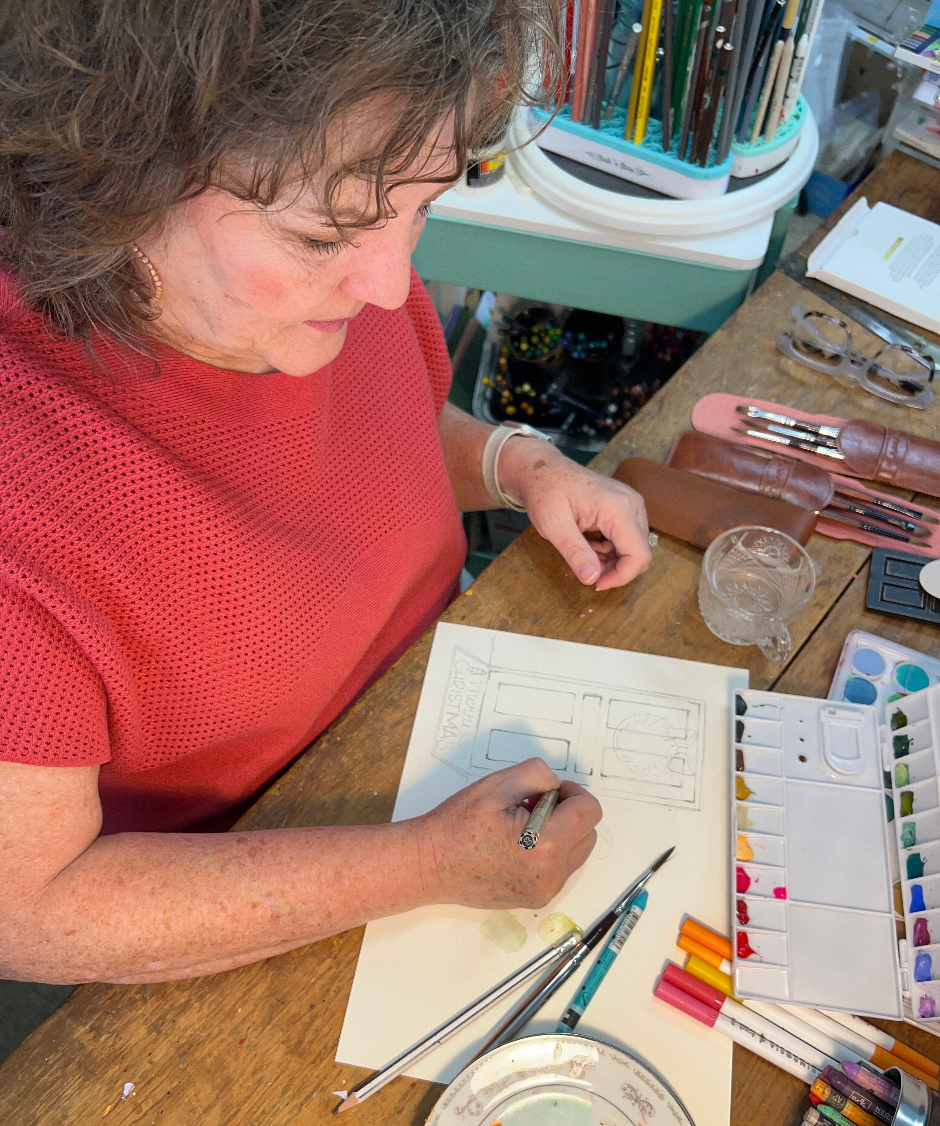 Watercolor Joy Snail Mail Club