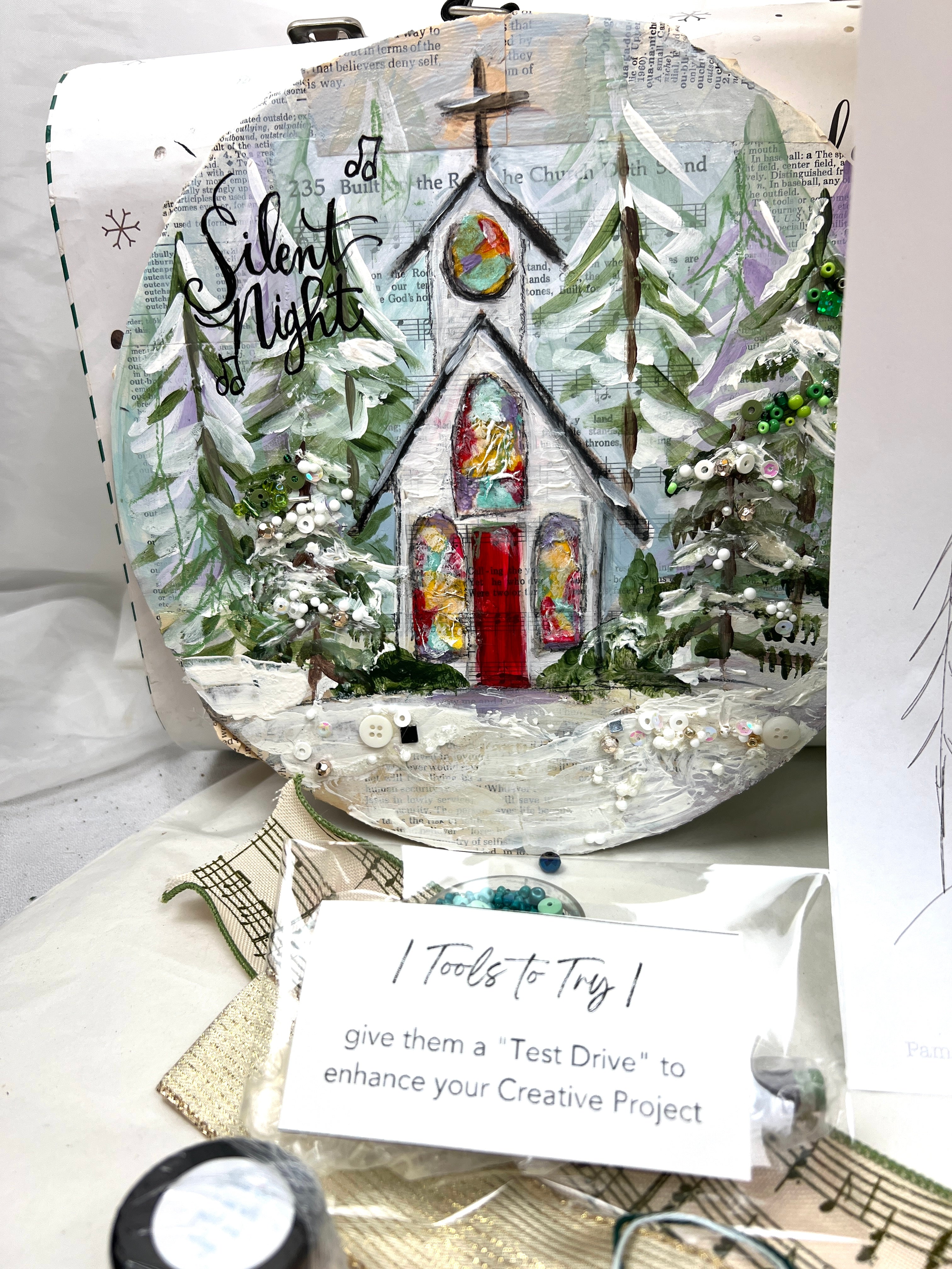 Silent Night Church ~ Jingle & Mingle Project Kit