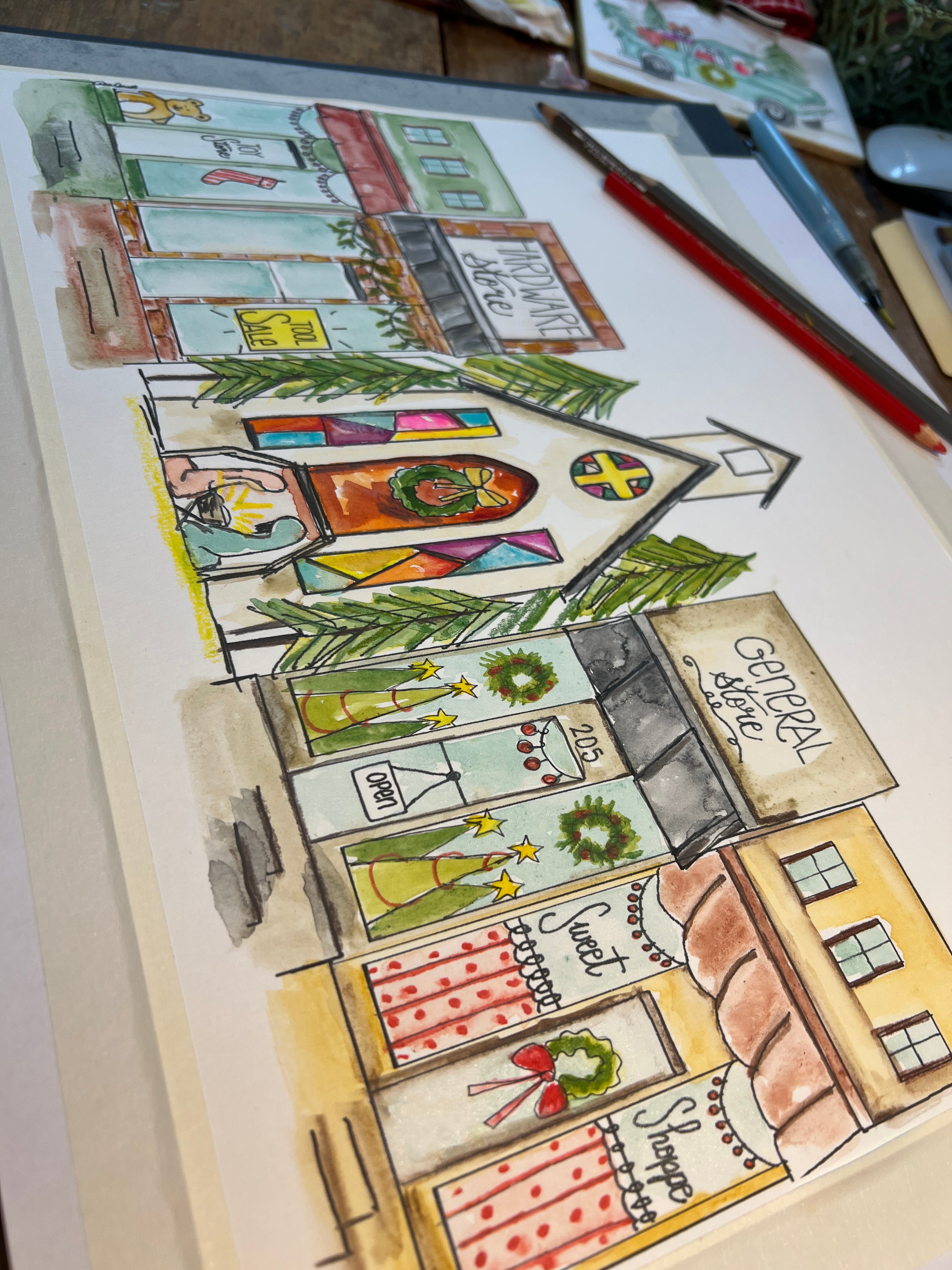 Downtown Christmas - Mixed Media Kit