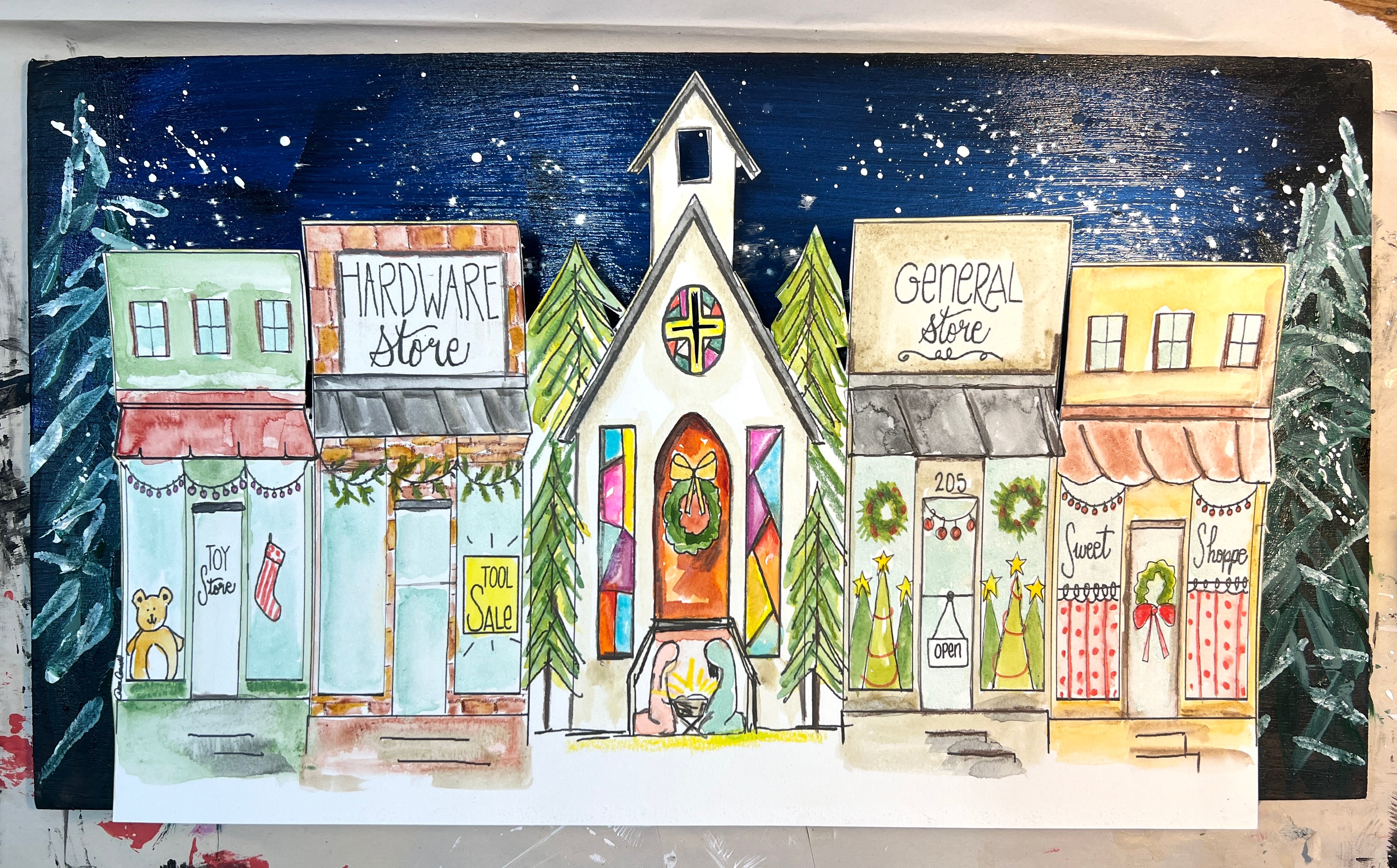 Downtown Christmas - Mixed Media Kit