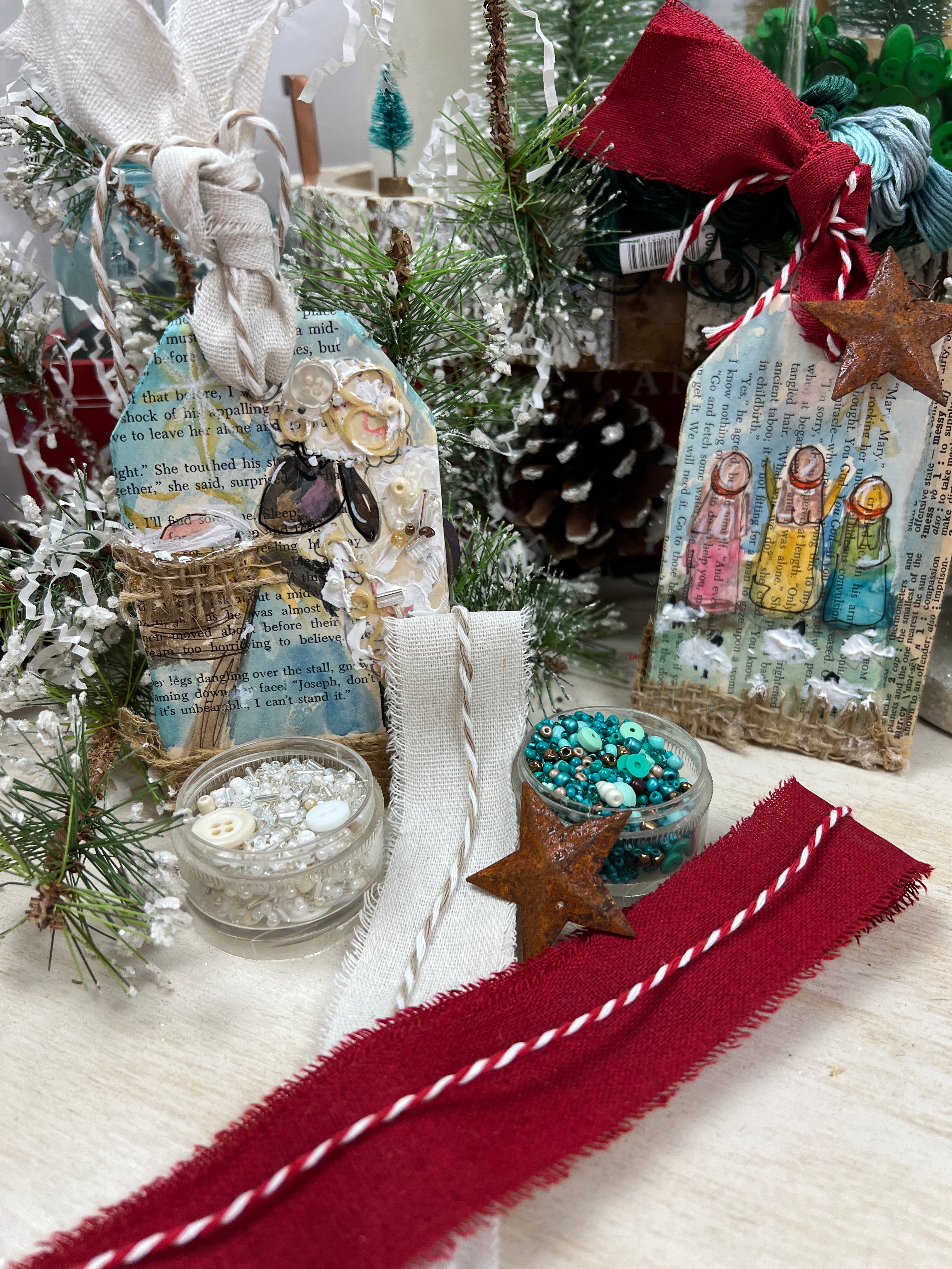 Shepherd & Sheep Ornament Kit