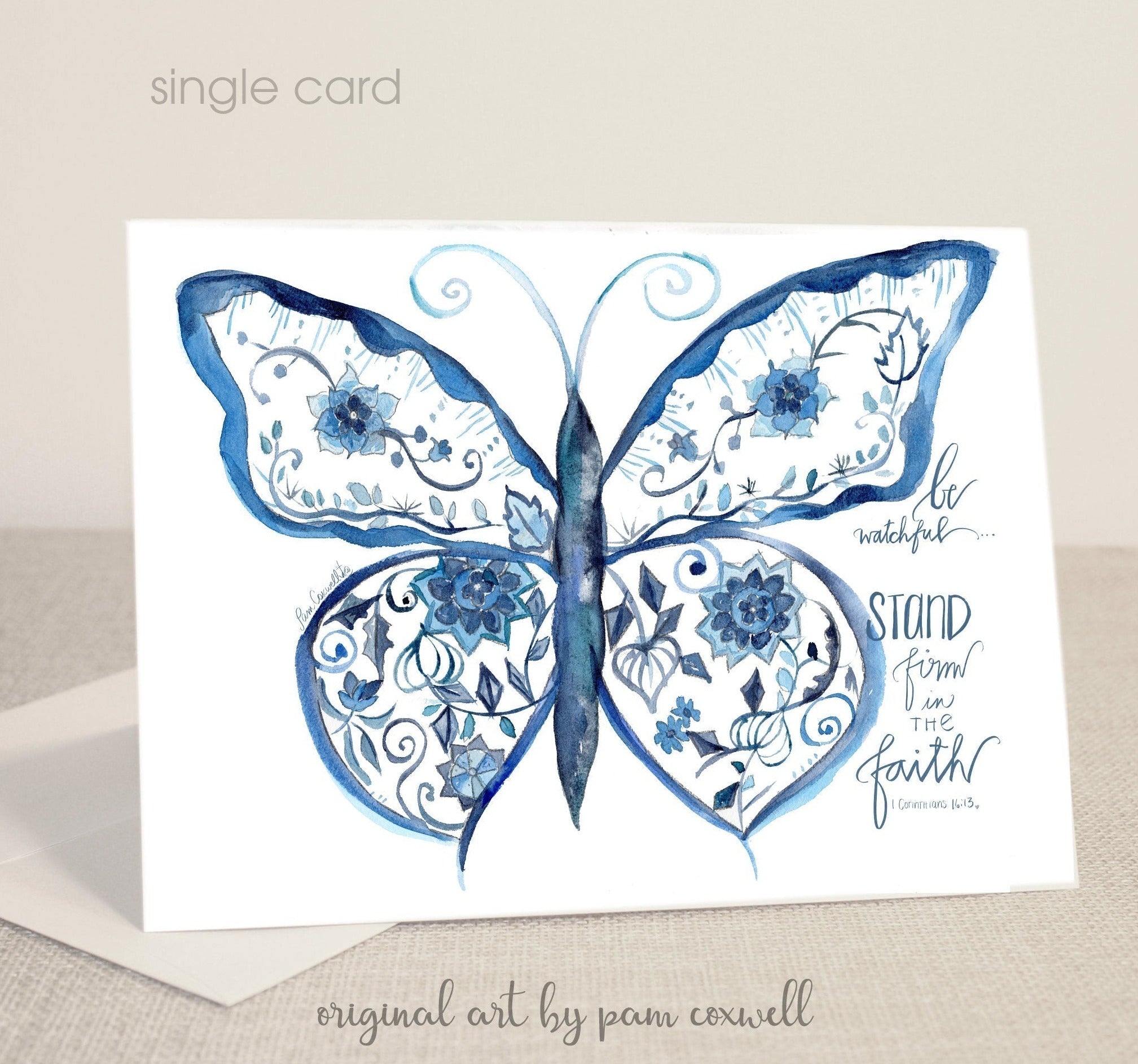 Faith Butterfly Notecards