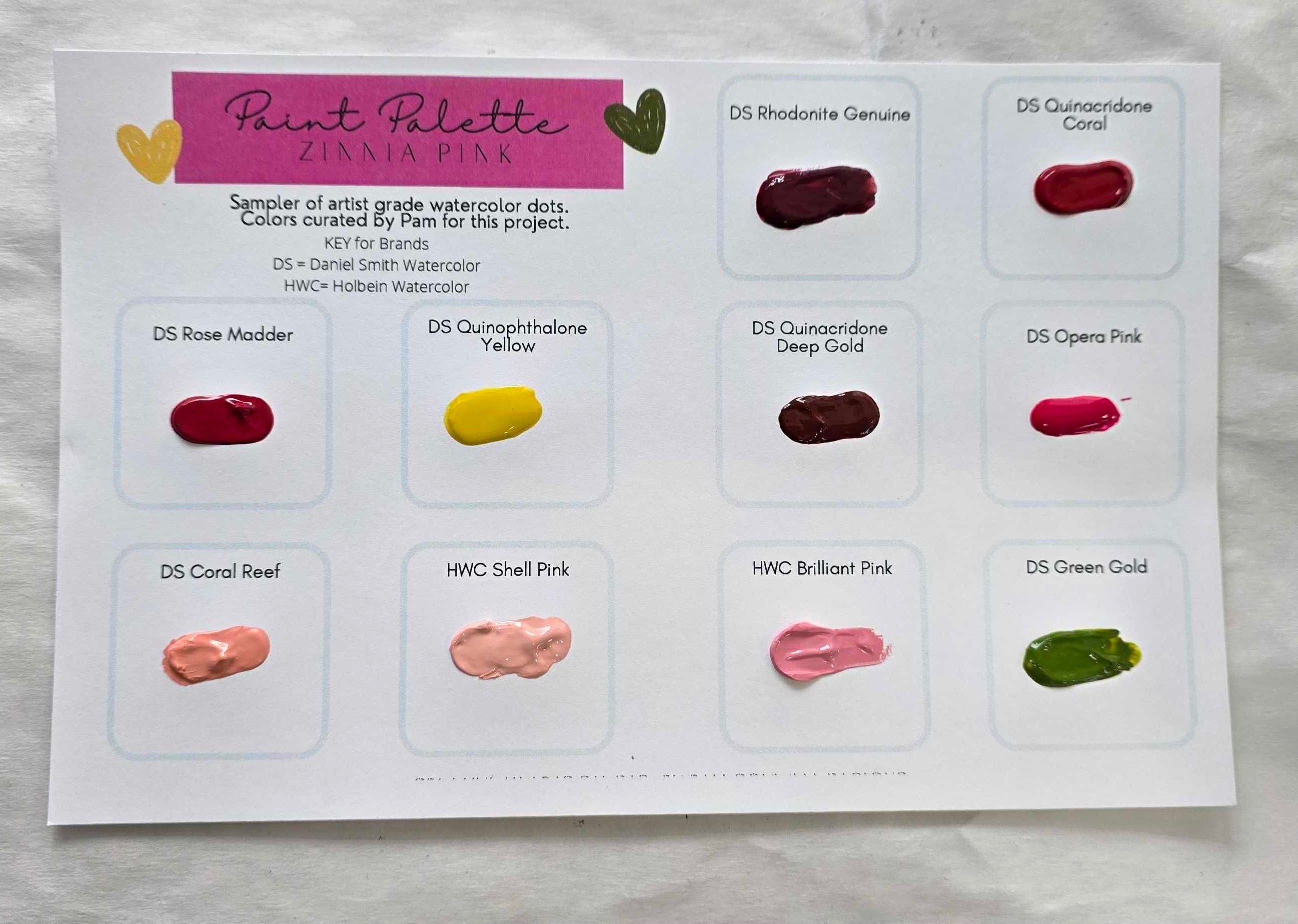 Zinnia Pink-Paint Dot Palette