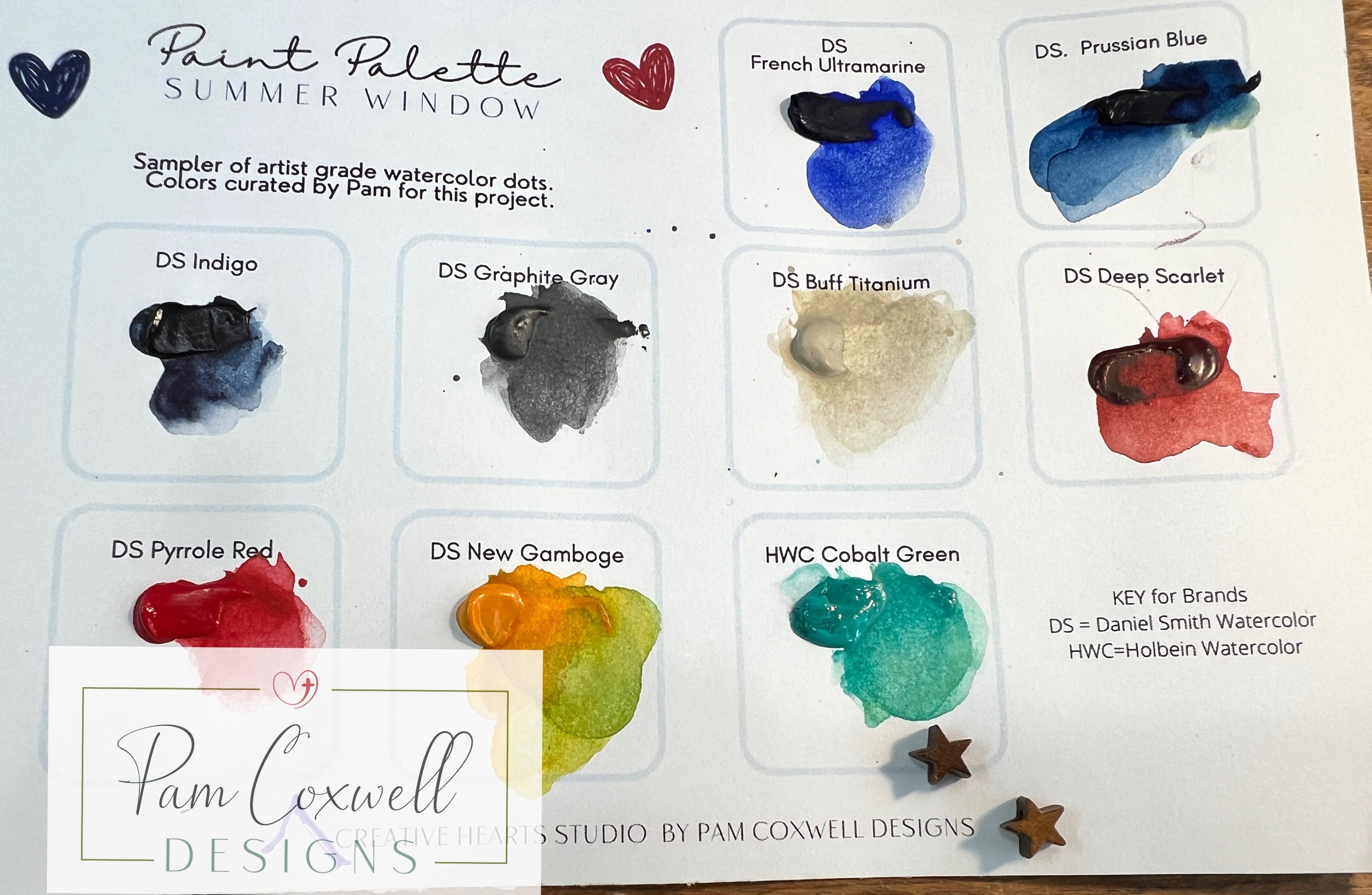 Interchangeable Painted Window Project Kit ~ SUMMER Design