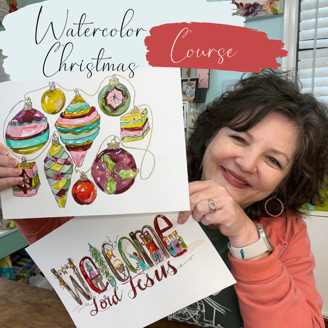 Watercolor Christmas Course