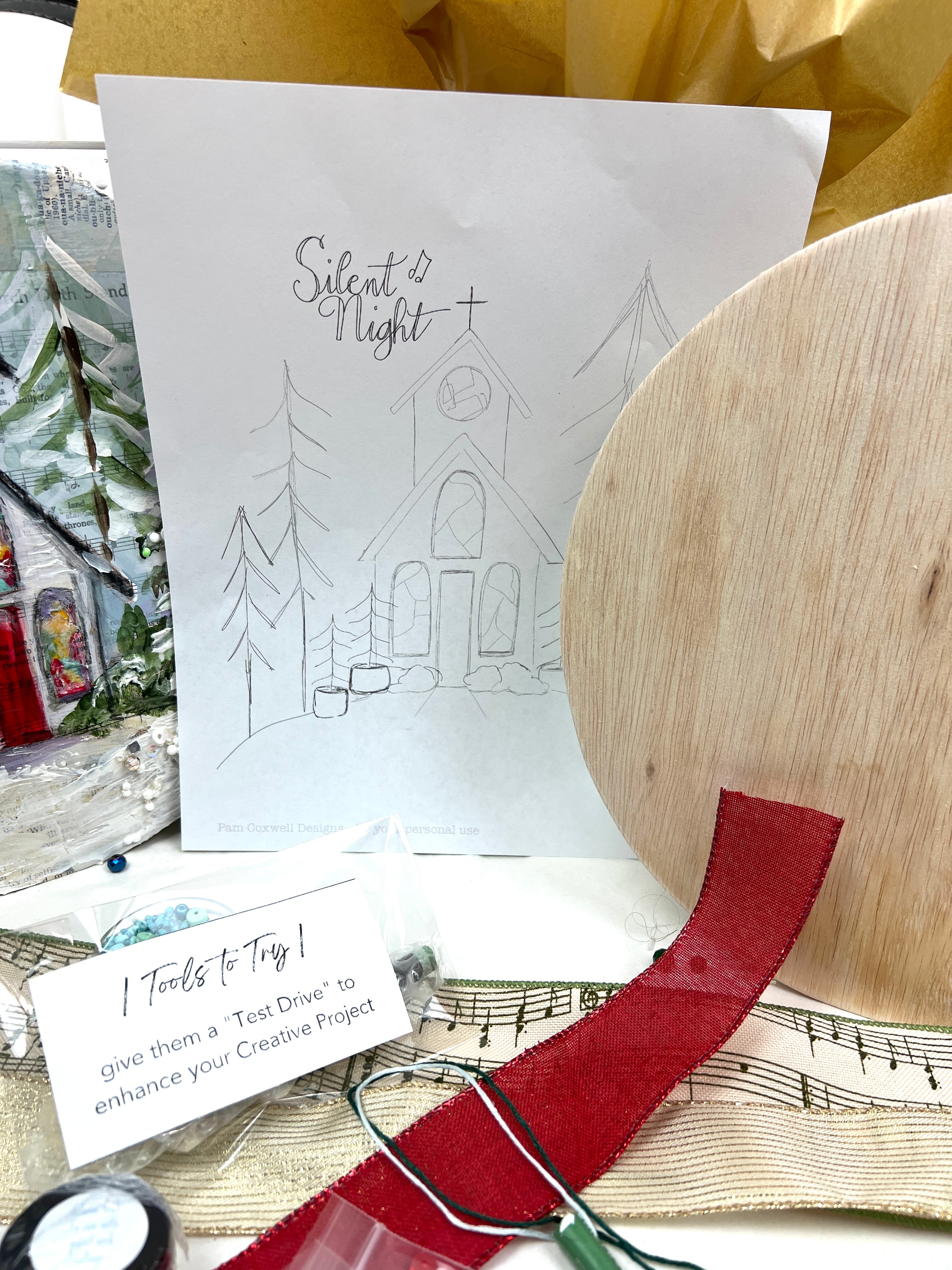 Silent Night Church ~ Jingle & Mingle Project Kit