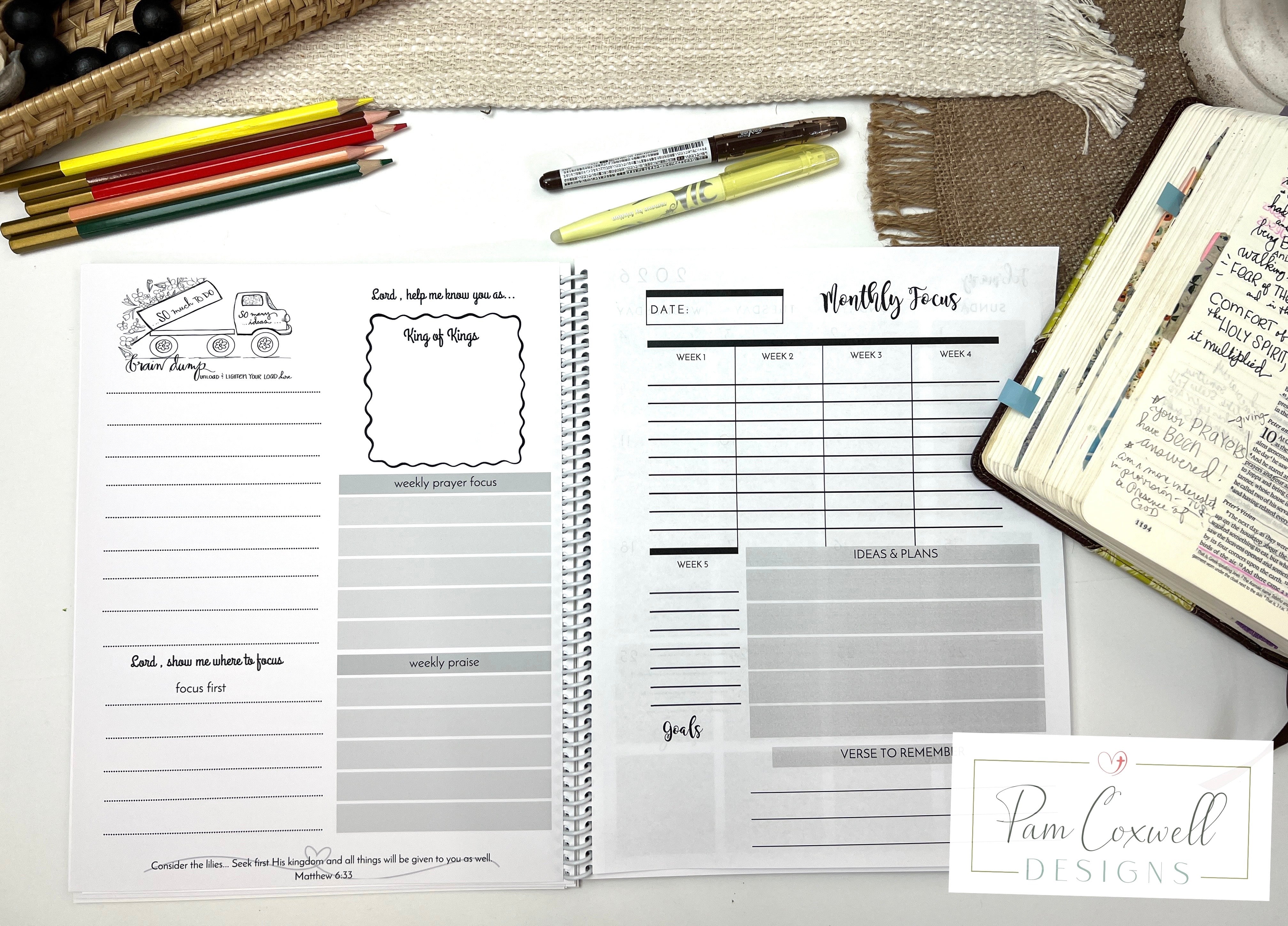 [PRE-ORDER] 2026 Follow Him Planner/Calendar Bundle