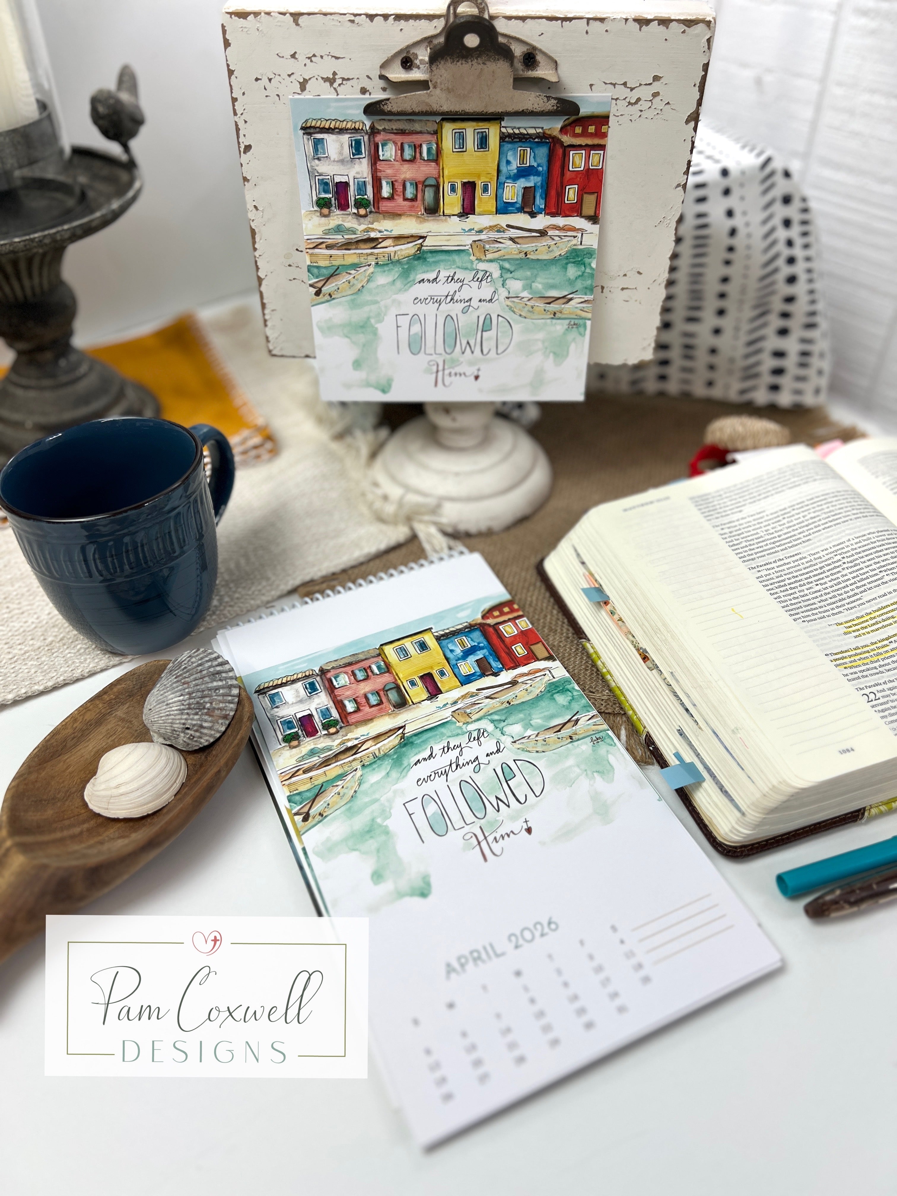 [PRE-ORDER] 2026 Follow Him ~ Words Worth Remembering Art Calendar
