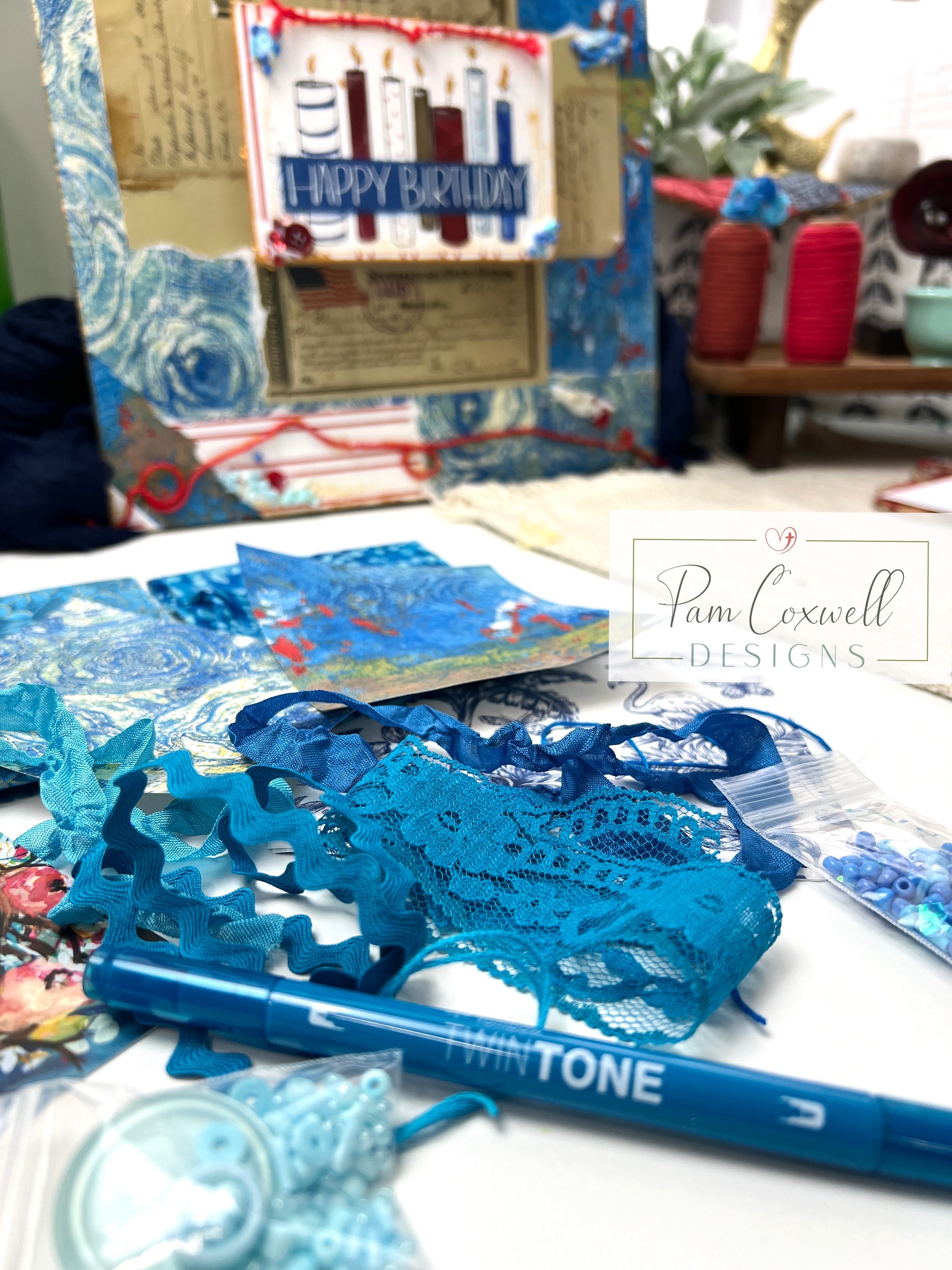 The Color of the Month Bundle ~ Peacock Blue