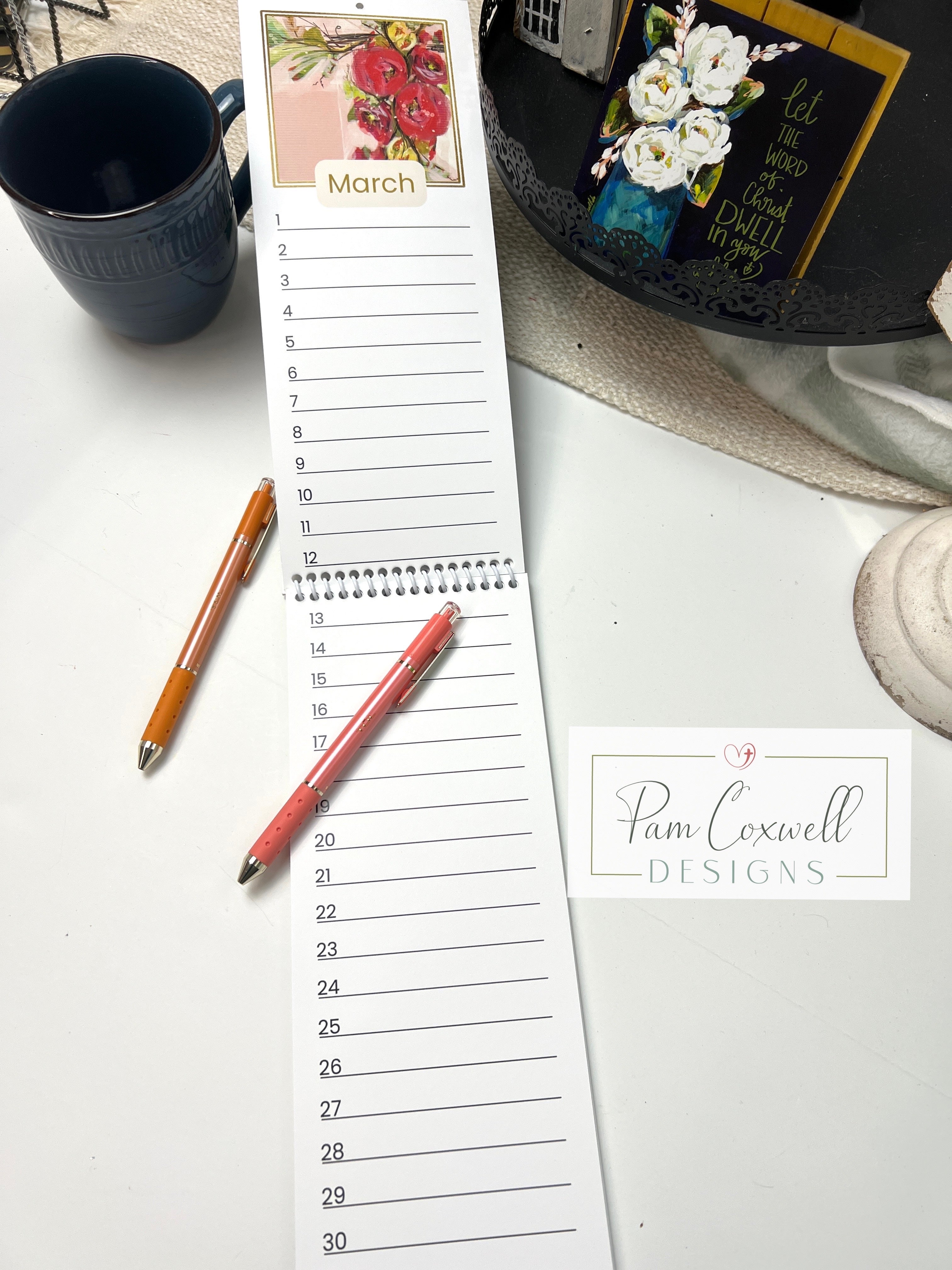 Enduring Reminders ~ Perpetual 12‑Month Calendar