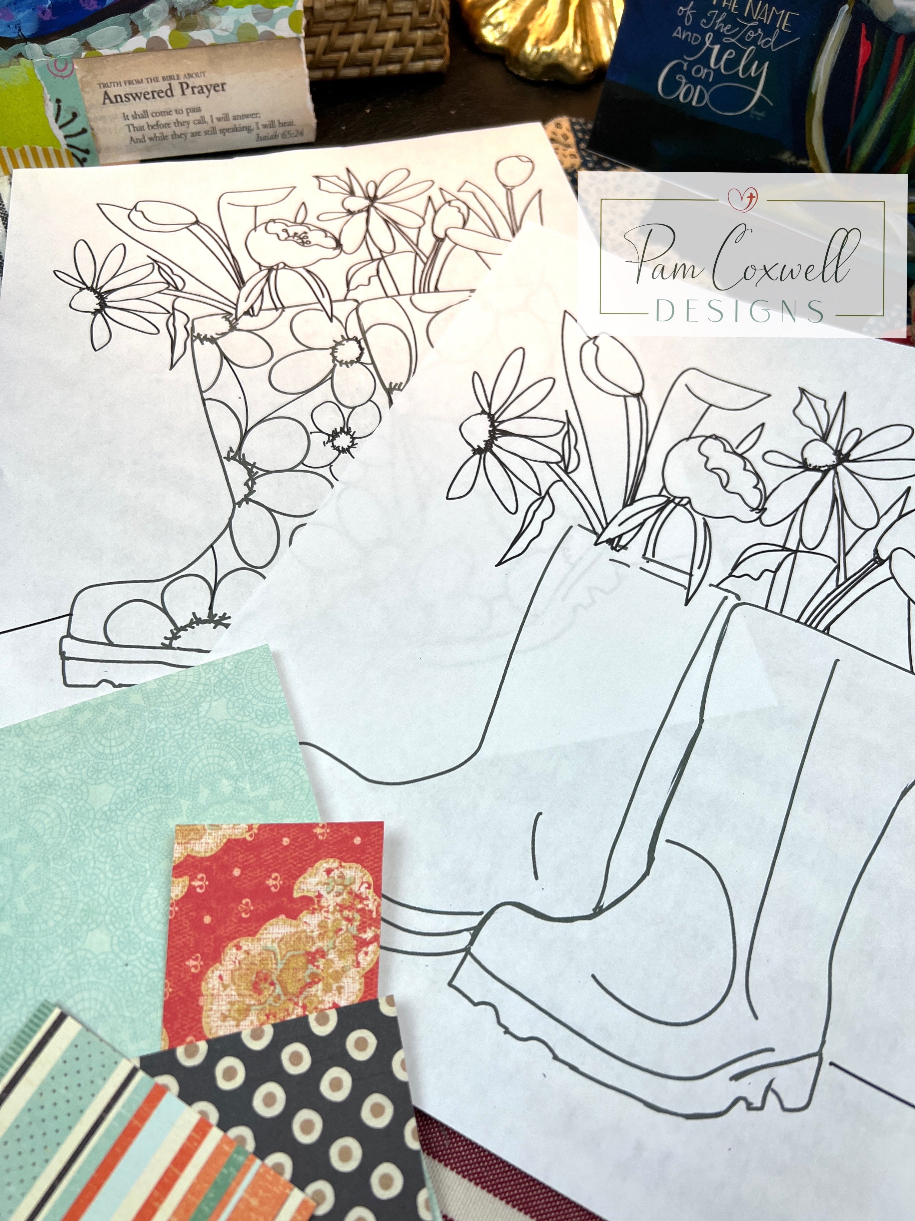 Mixed Media Kit - Summer in Rain Boots