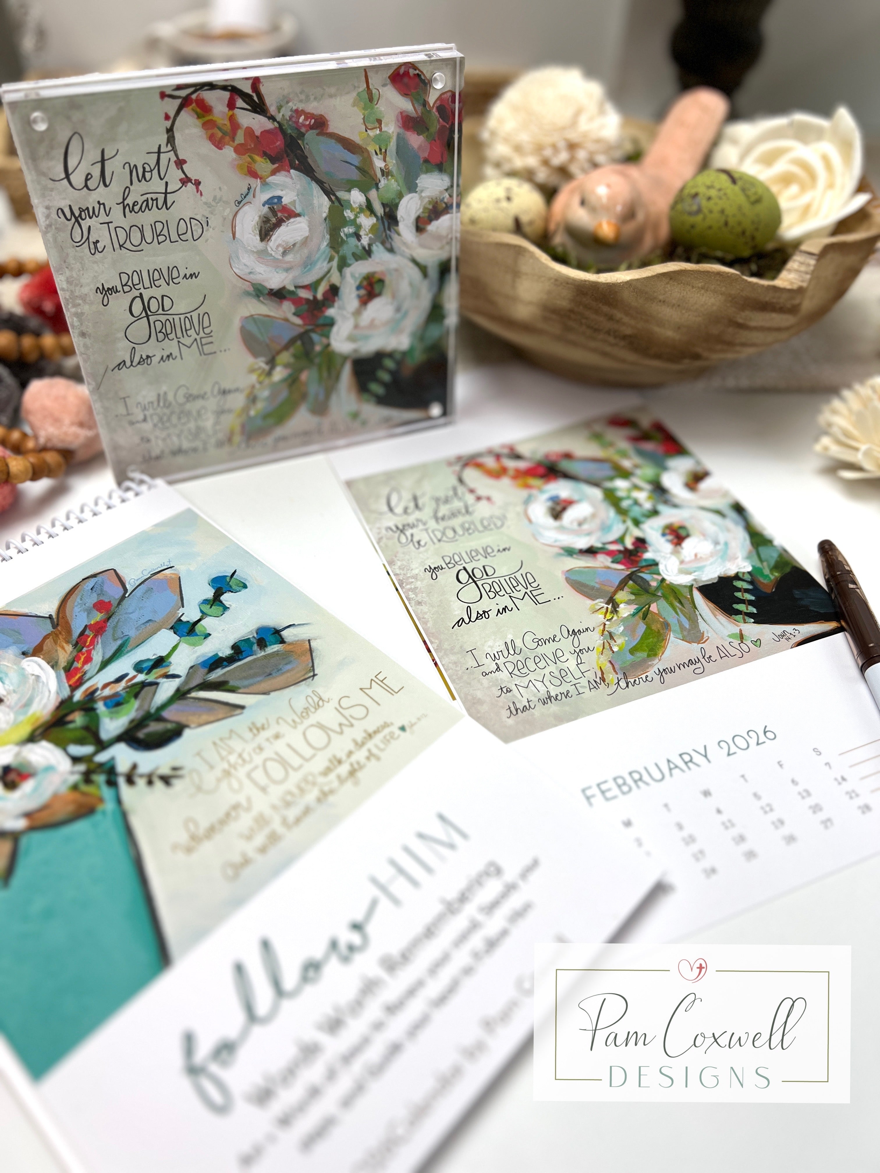 [PRE-ORDER] 2026 Follow Him ~ Words Worth Remembering Art Calendar