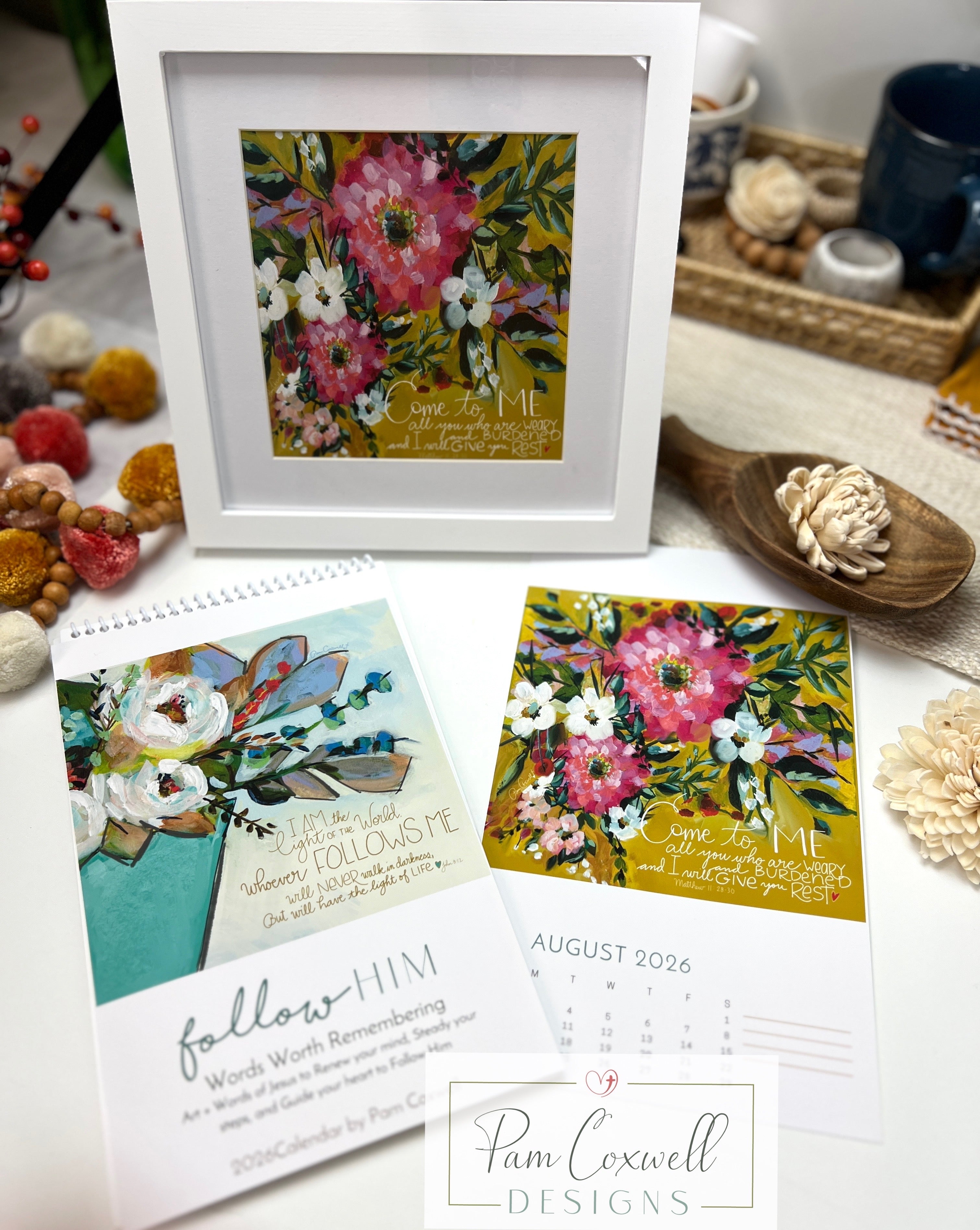 [PRE-ORDER] 2026 Follow Him ~ Words Worth Remembering Art Calendar