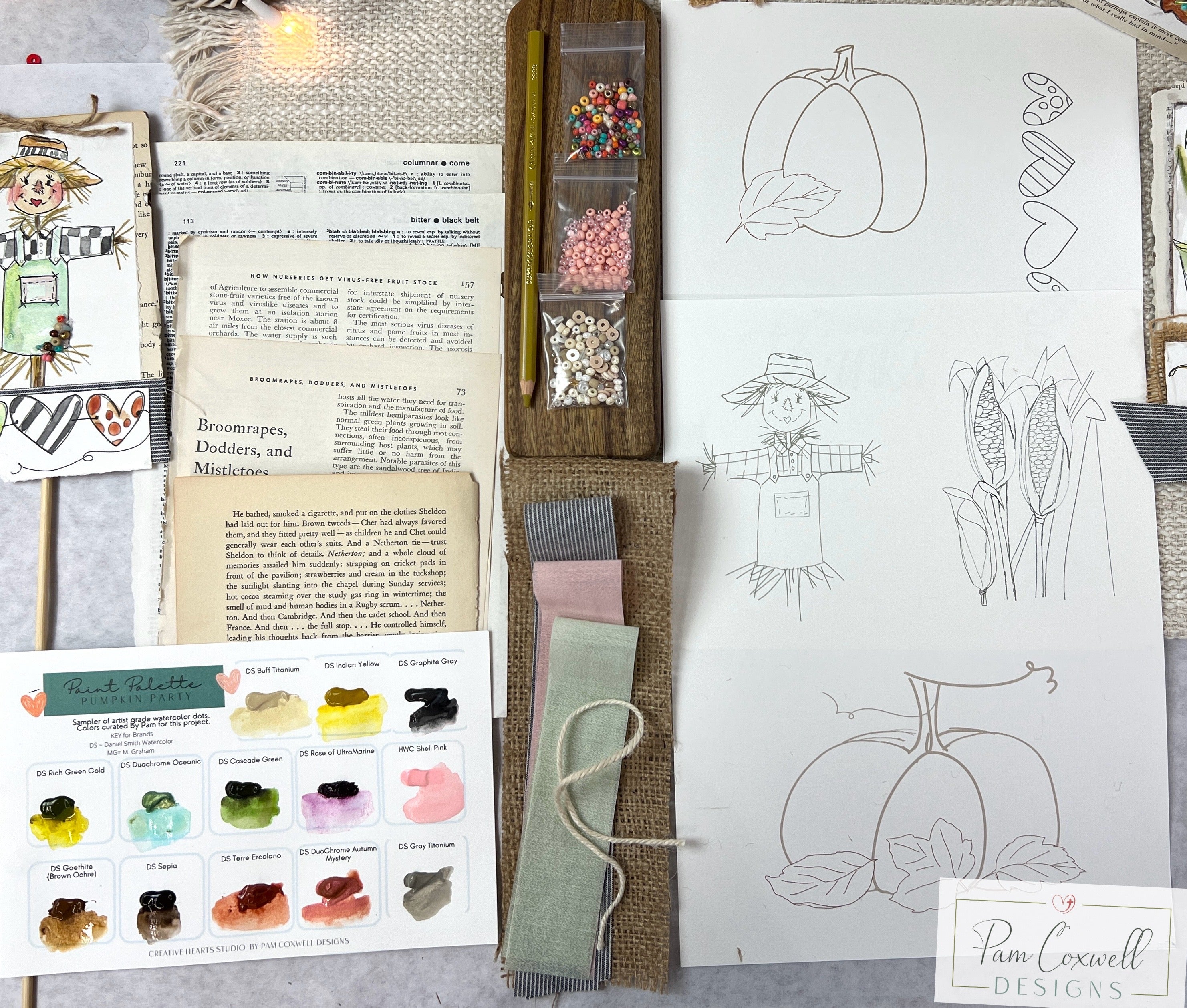 Pumpkin Party - Watercolor Kit