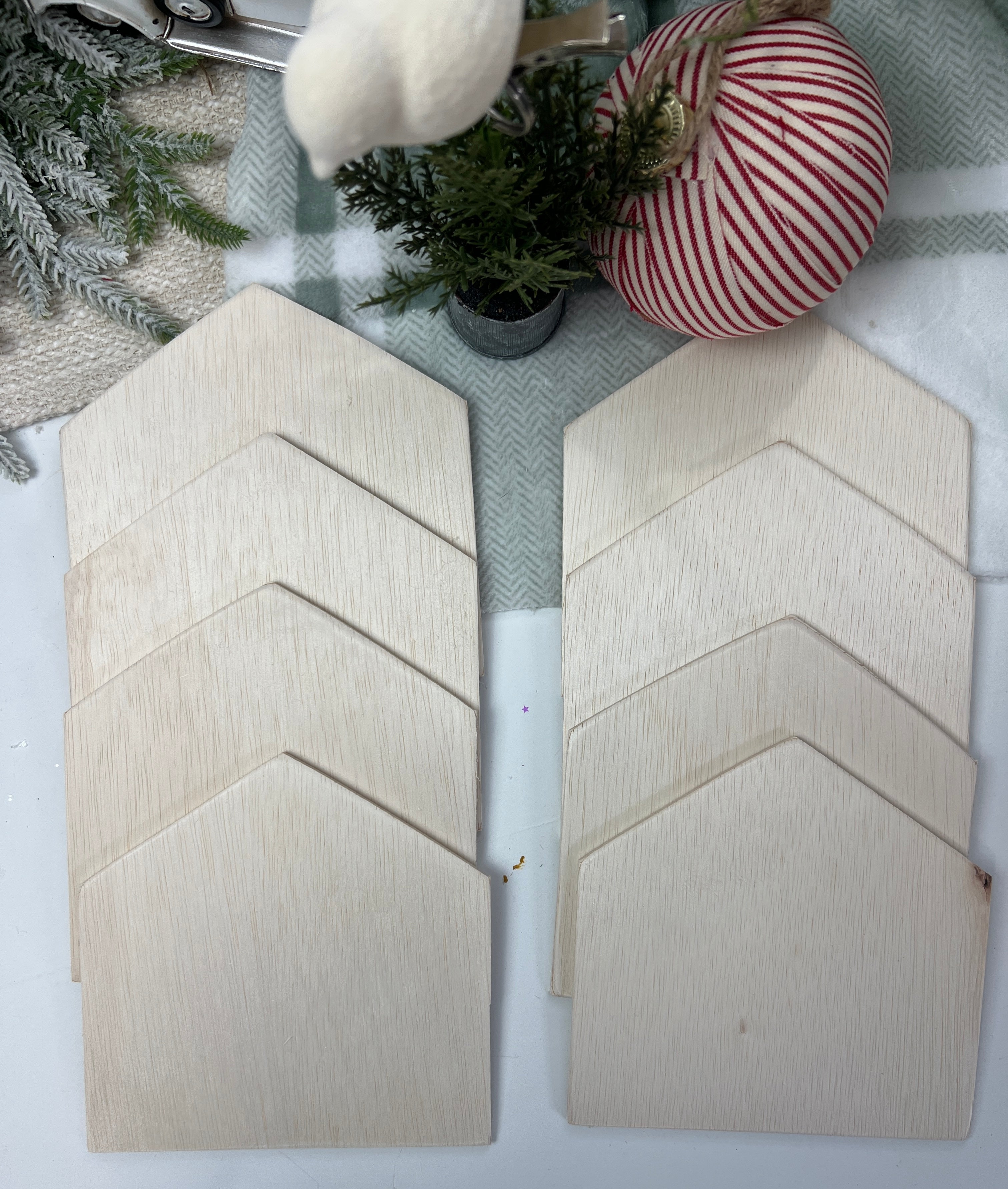 Home For Christmas Wood CutOuts