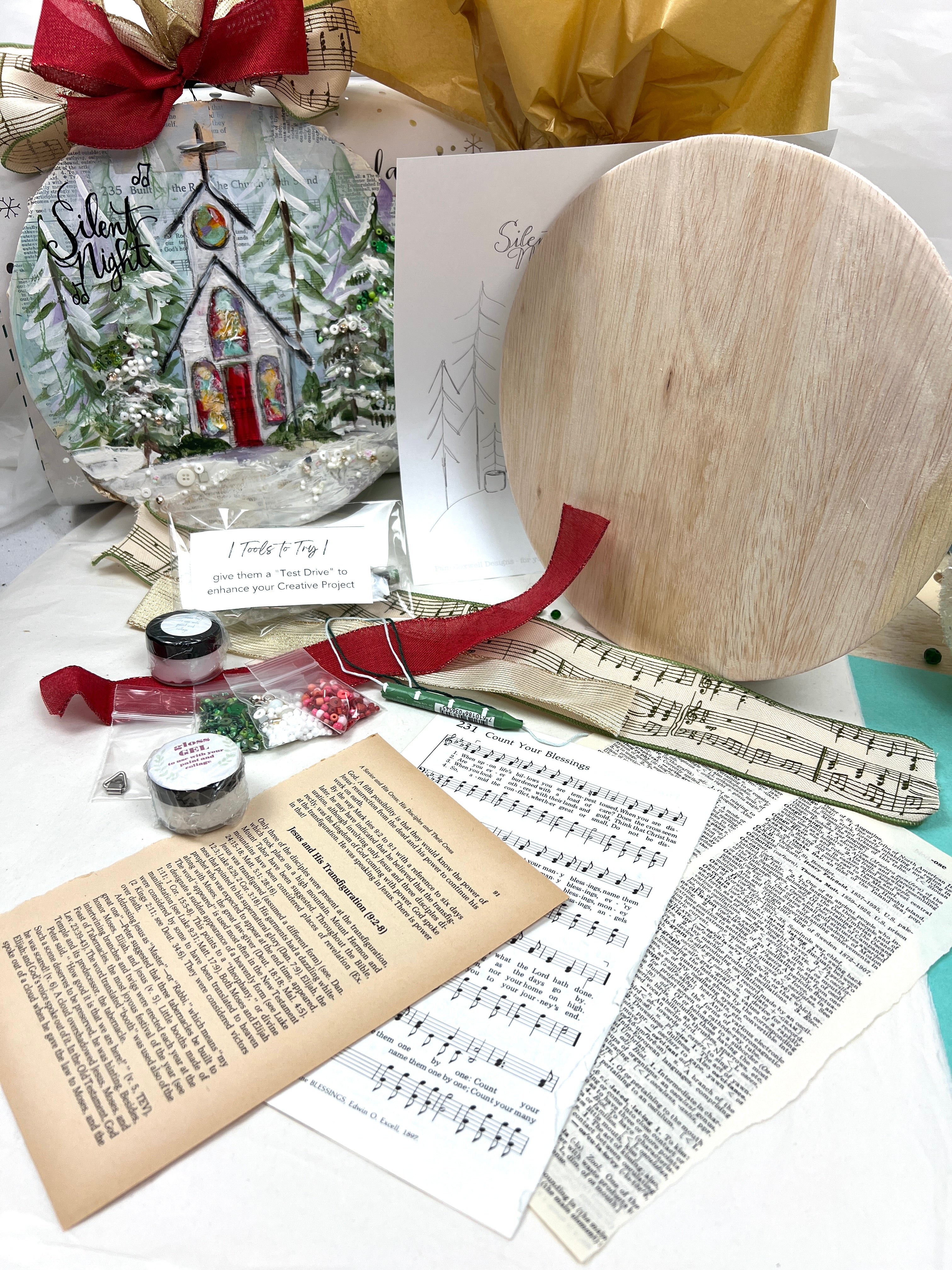 Silent Night Church ~ Jingle & Mingle Project Kit