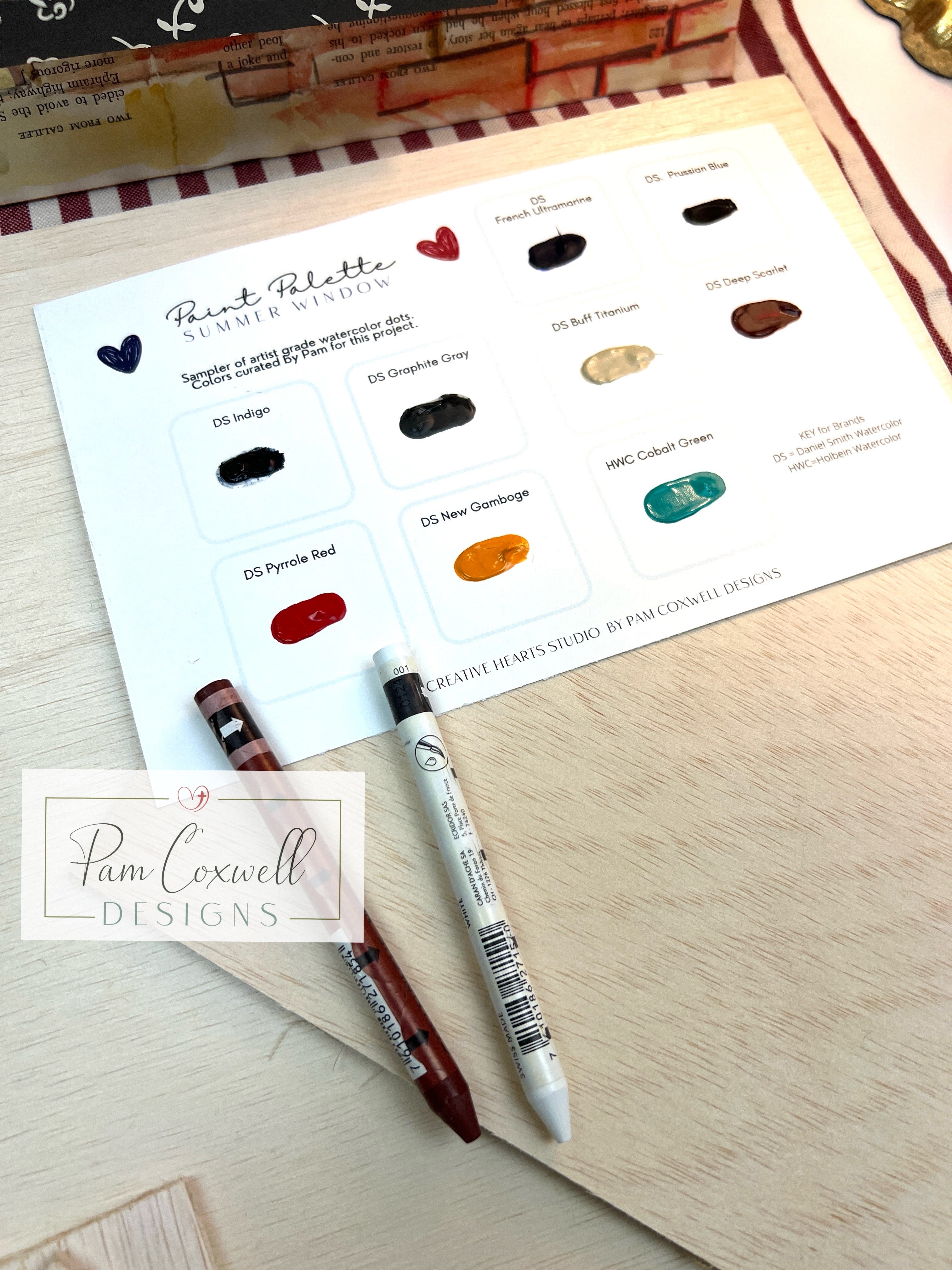 Interchangeable Painted Window Project Kit ~ SUMMER Design
