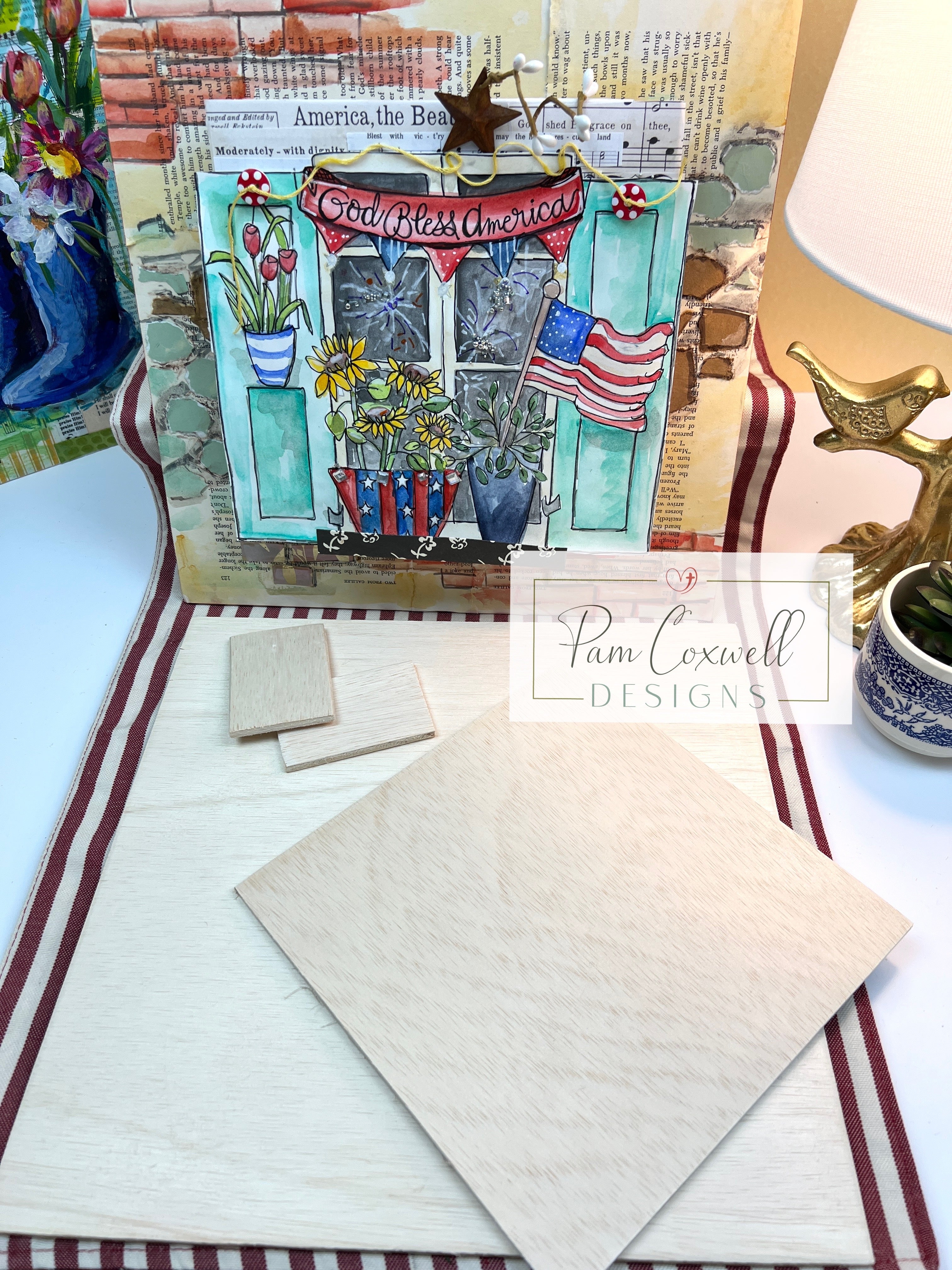 Interchangeable Painted Window Project Kit ~ SUMMER Design