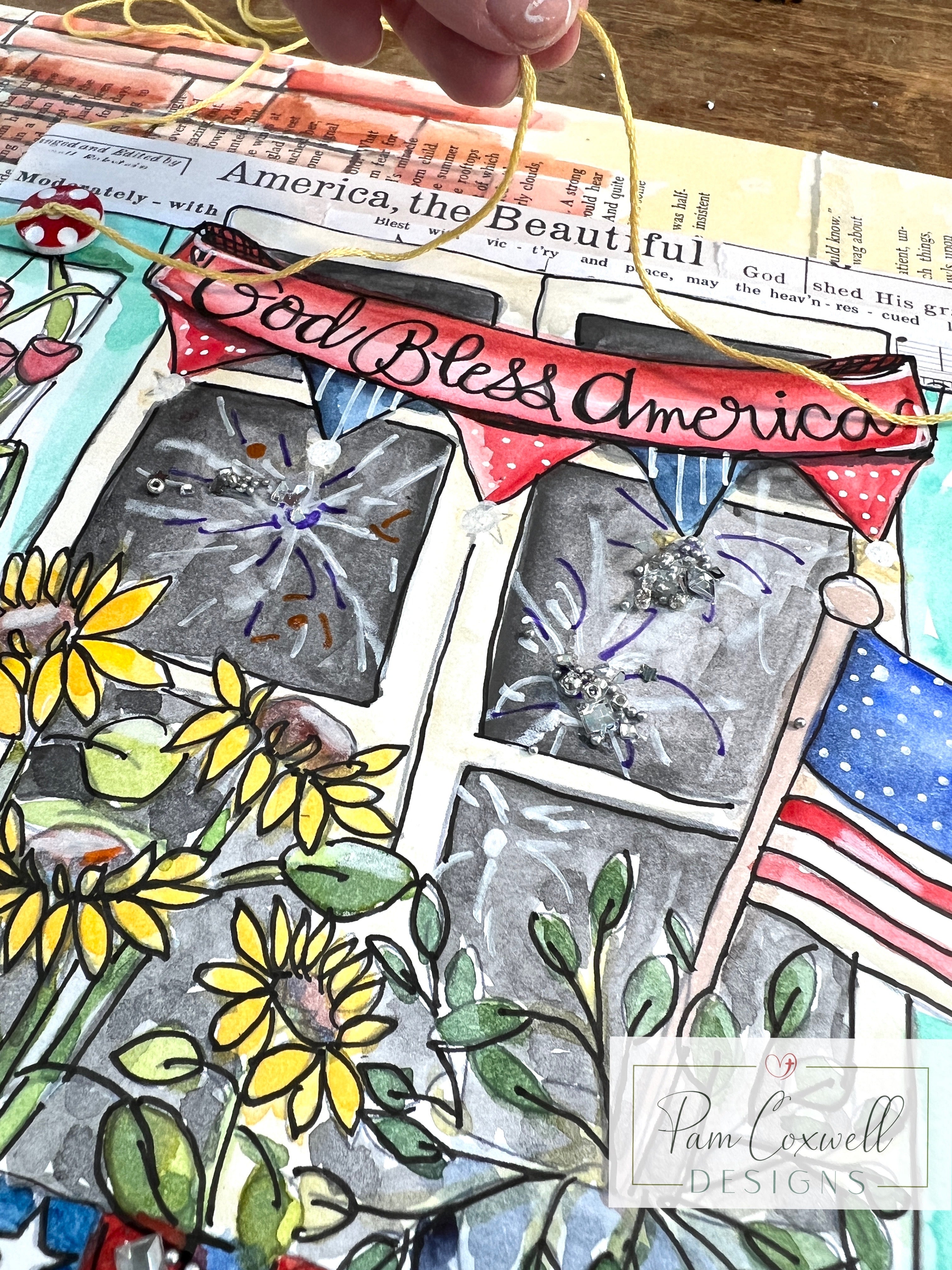 Interchangeable Painted Window Project Kit ~ SUMMER Design